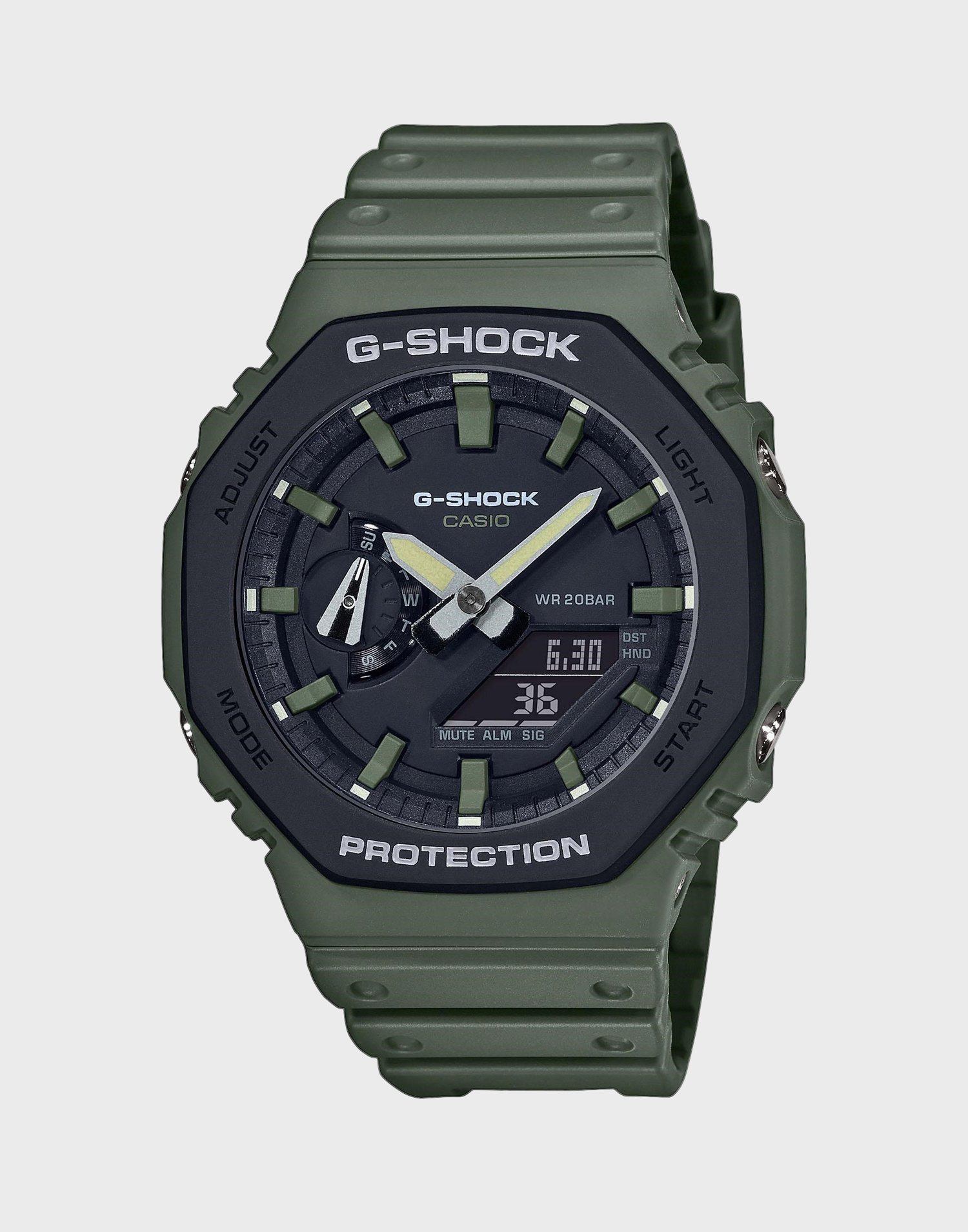 G Shock Ga 2100 1a1er Green Casio Nlyman Com