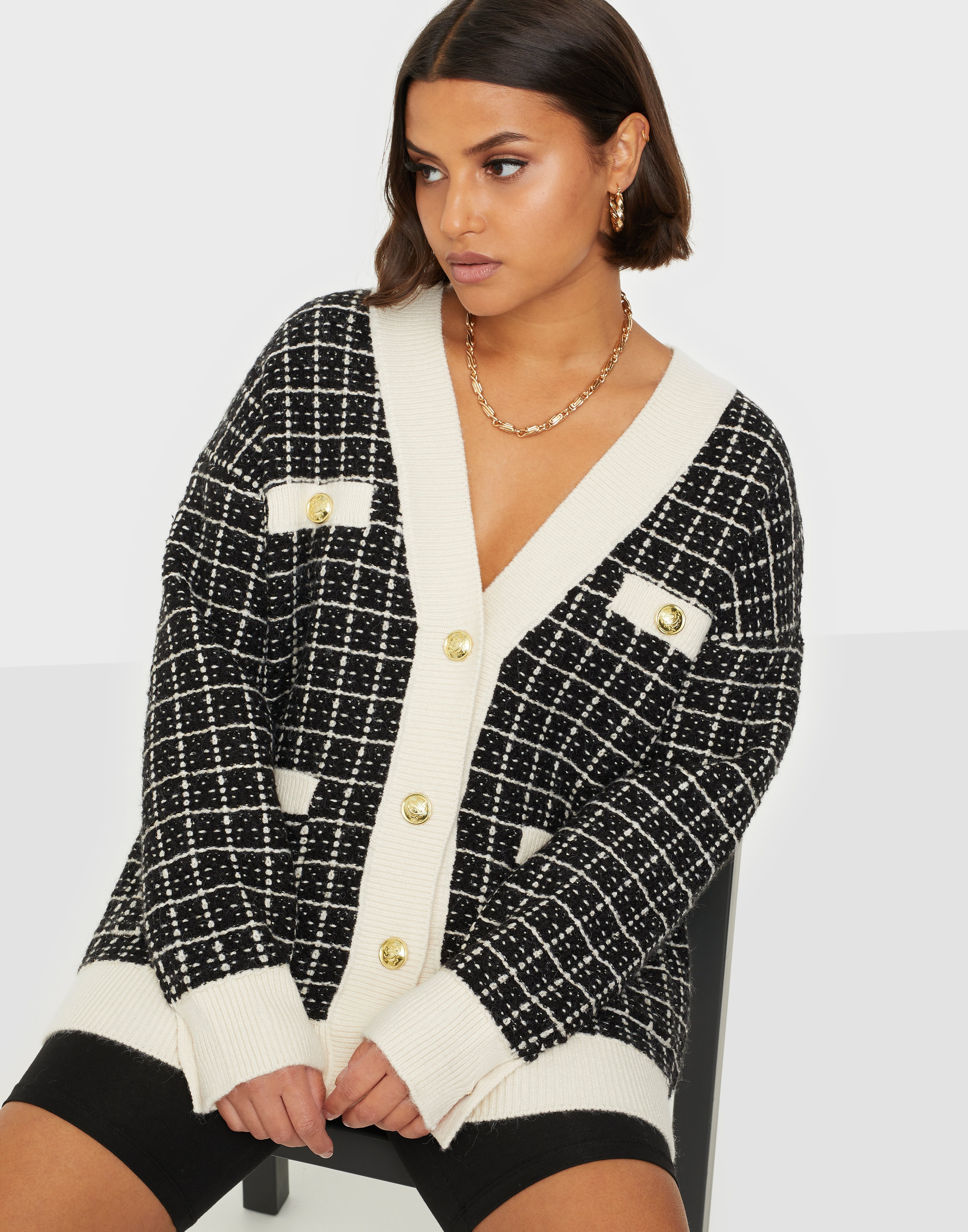 yas knitted cardigan