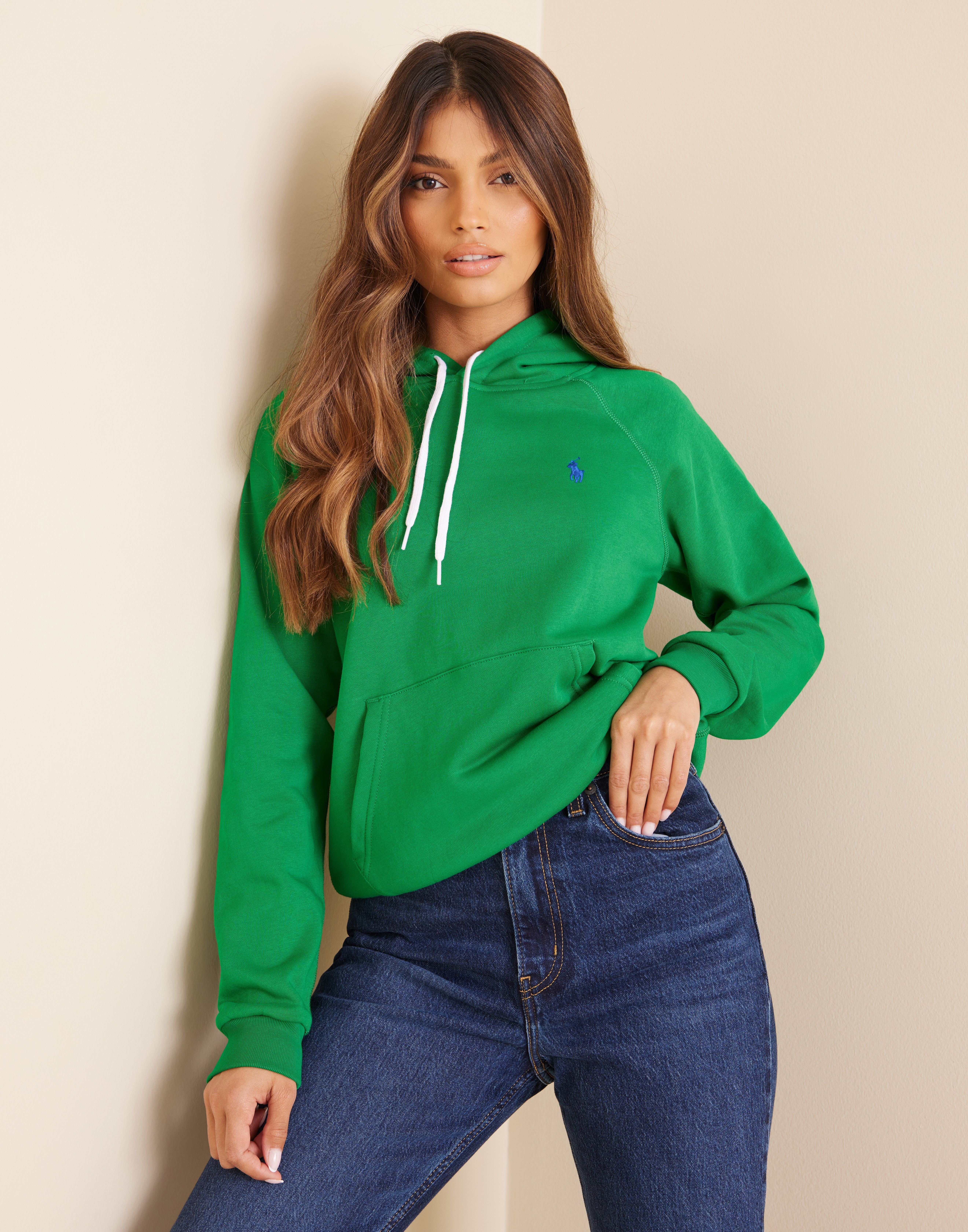 polo ralph lauren green hoodie