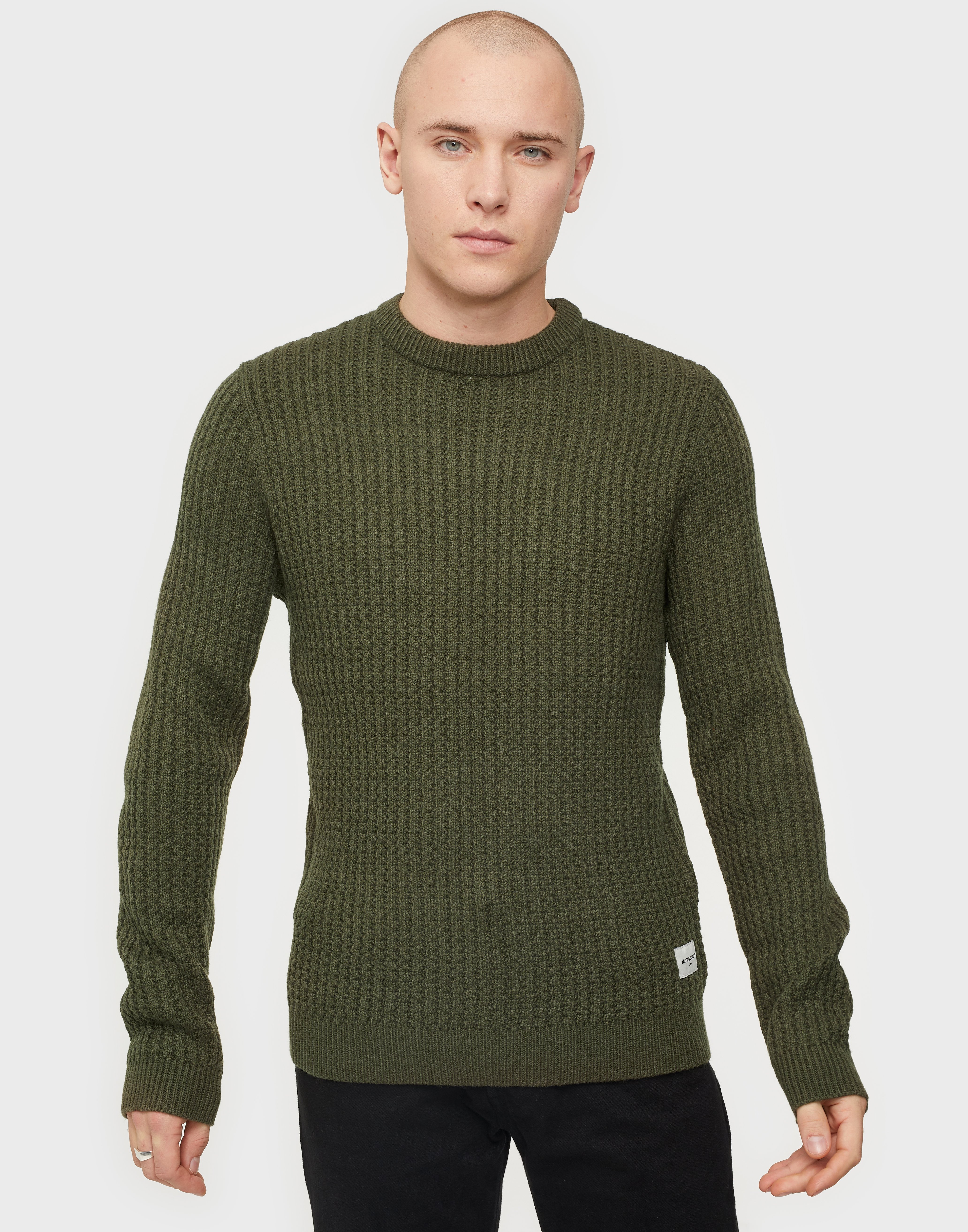 knitted crew neck t shirt