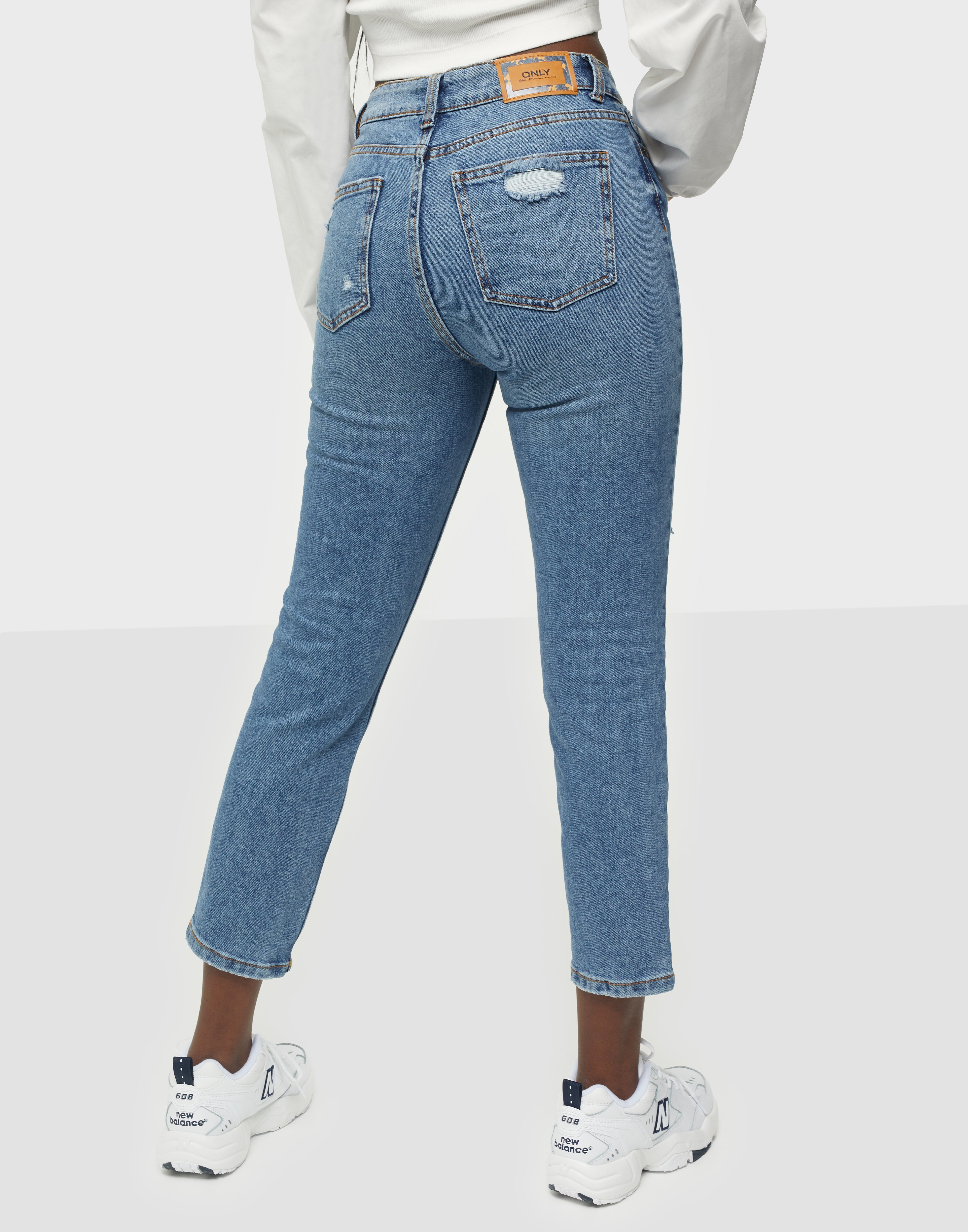 onlemily hw cropped ankle straight fit jeans
