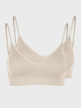 Pieces Pcsymmi Top 2-Pack Noos Bc Bandeau & Soft-Bra Whitecap Gray 2-Pack Whitecap Gray
