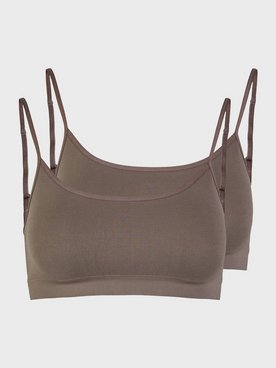 Pieces Pcsymmi Top 2-Pack Noos Bc Bandeau & Soft-Bra Falcon 2-Pack Falcon