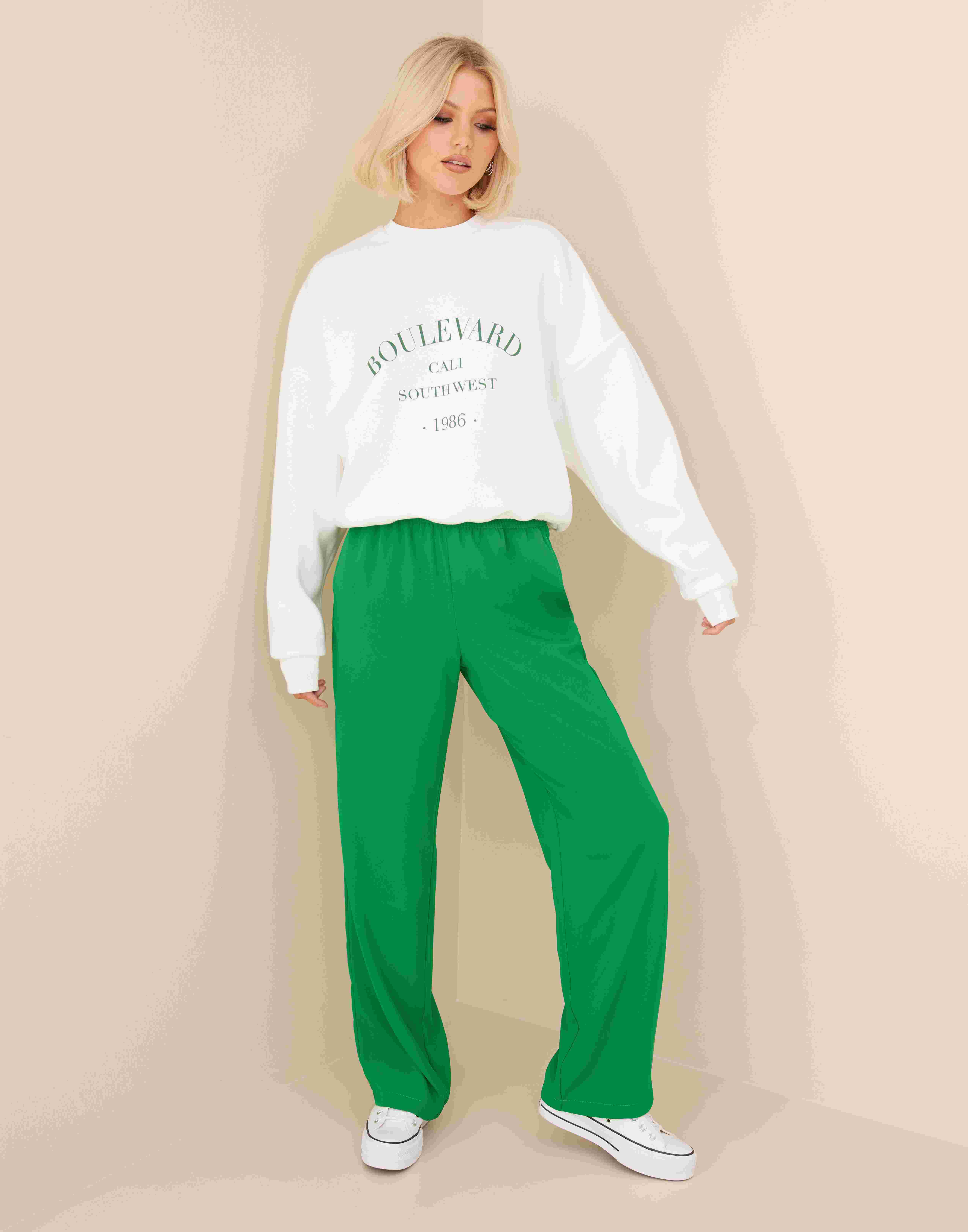 printed chunky sweat