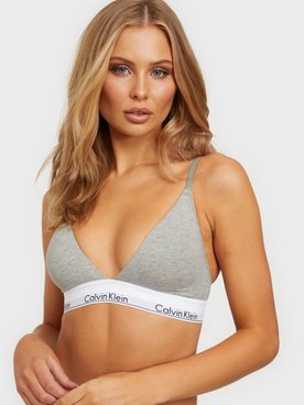 Calvin Klein Underwear LL Triangle Bandeau & Soft-Bra Grey