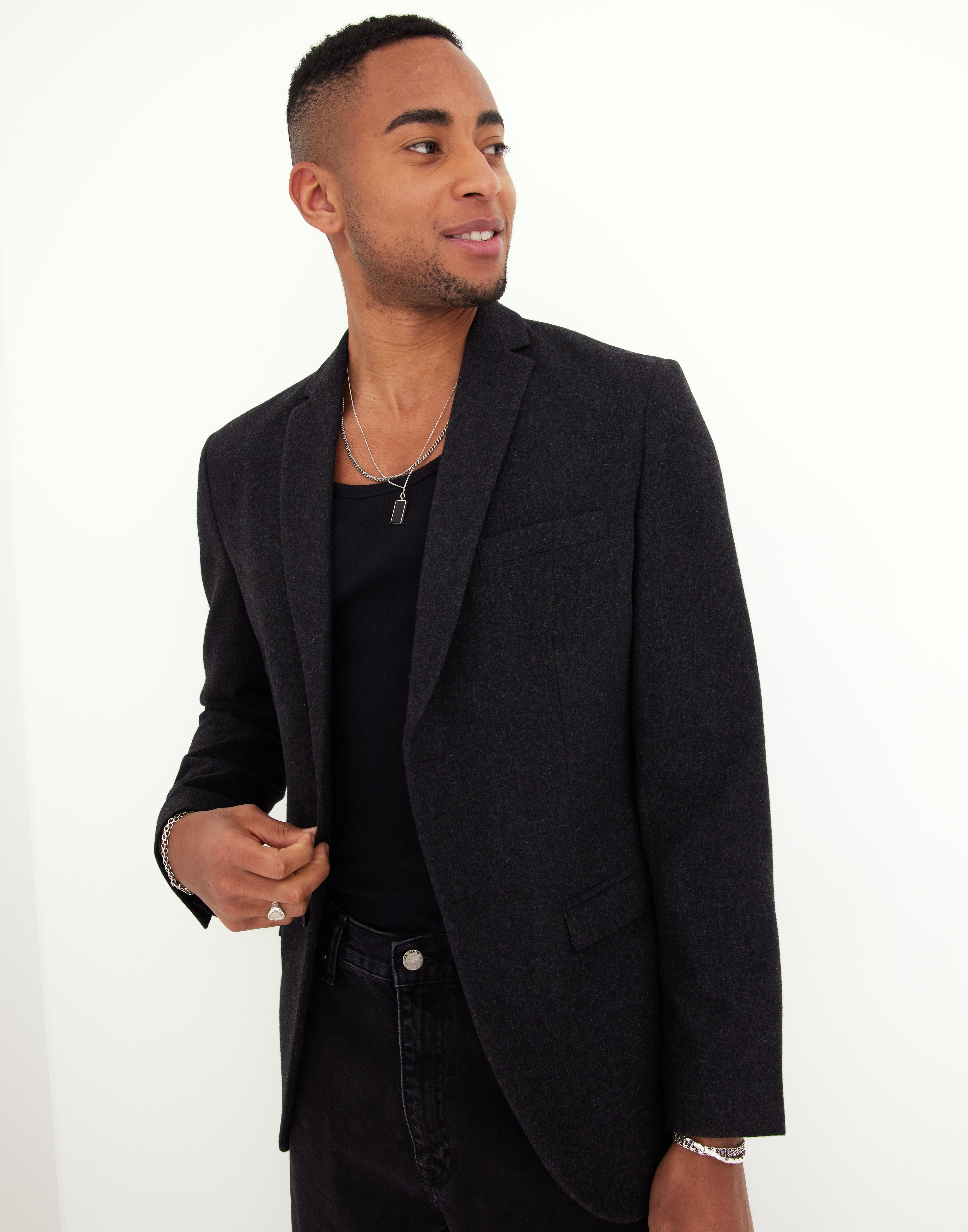 Selected Homme Slhslim-Clay Blz B Noos Blazere & jakkesæt Antracit