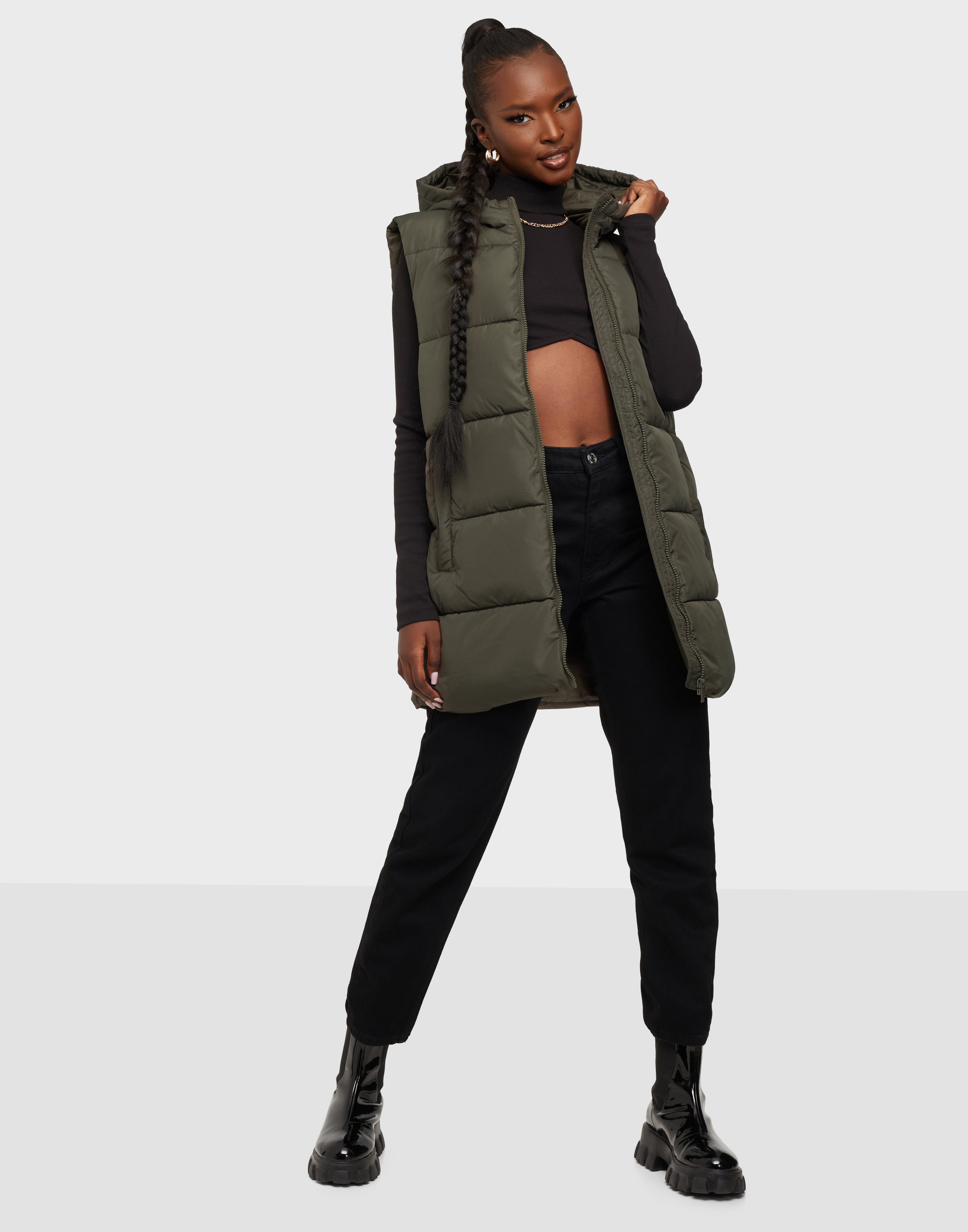 pieces pcbee new puffer vest bc