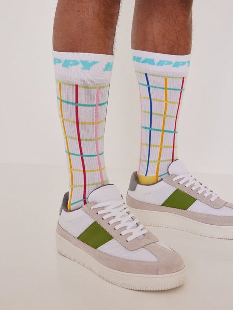 Happy Socks Color Grid Crew Sock Strømper Multicolor