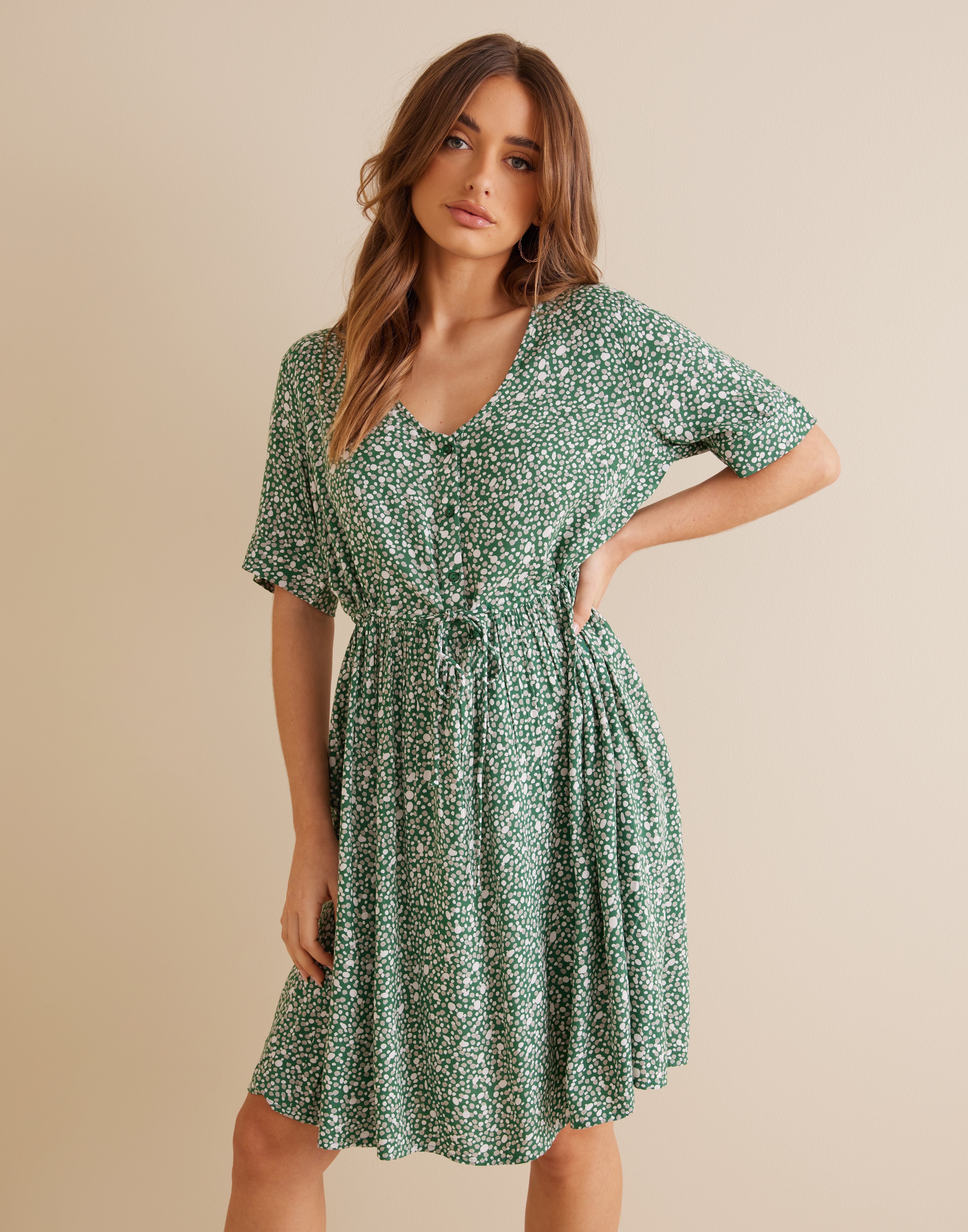 ally ditsy floral dress