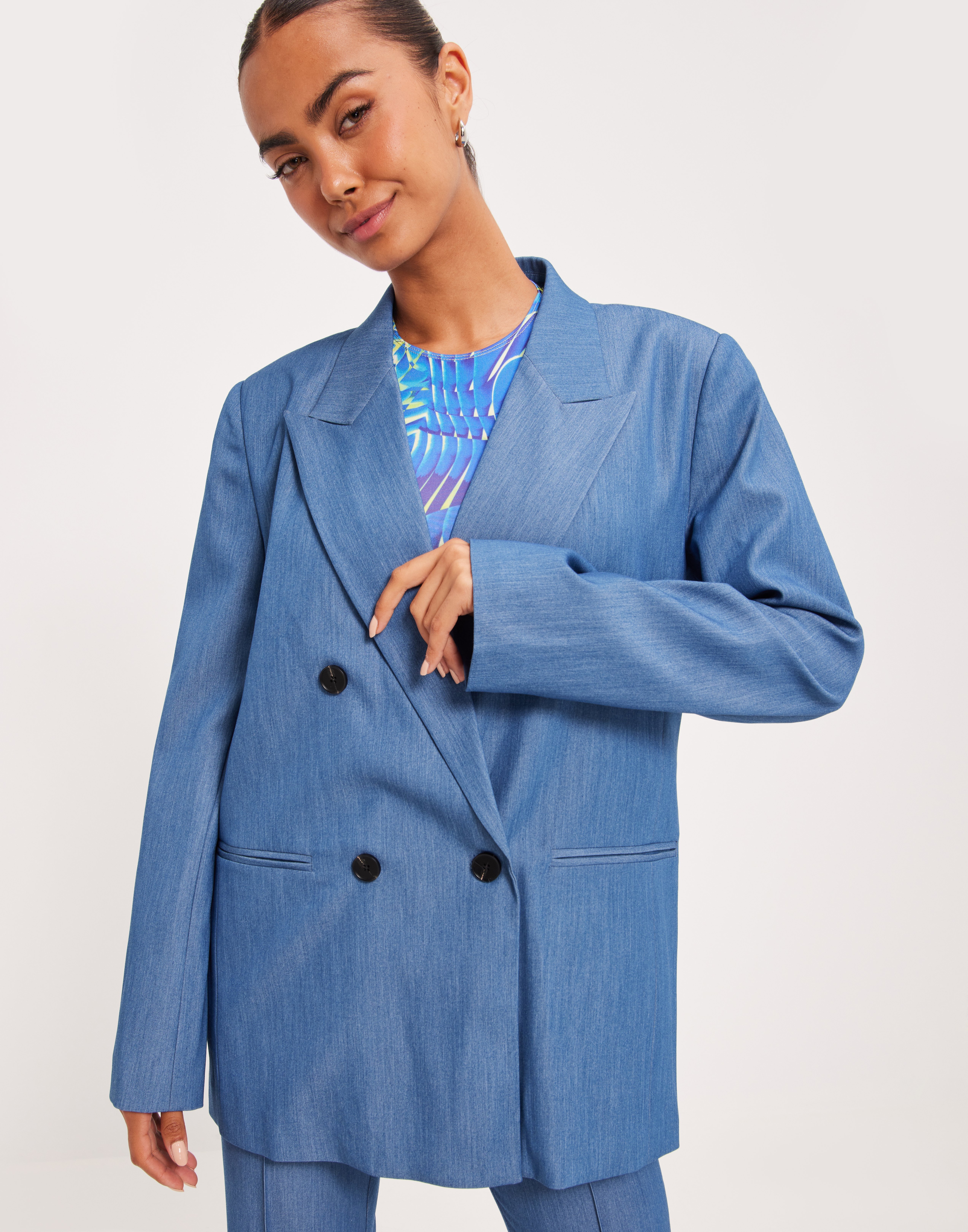 Co'couture - Kavajer - Denim Oversize Blazer - Jackor - Suits