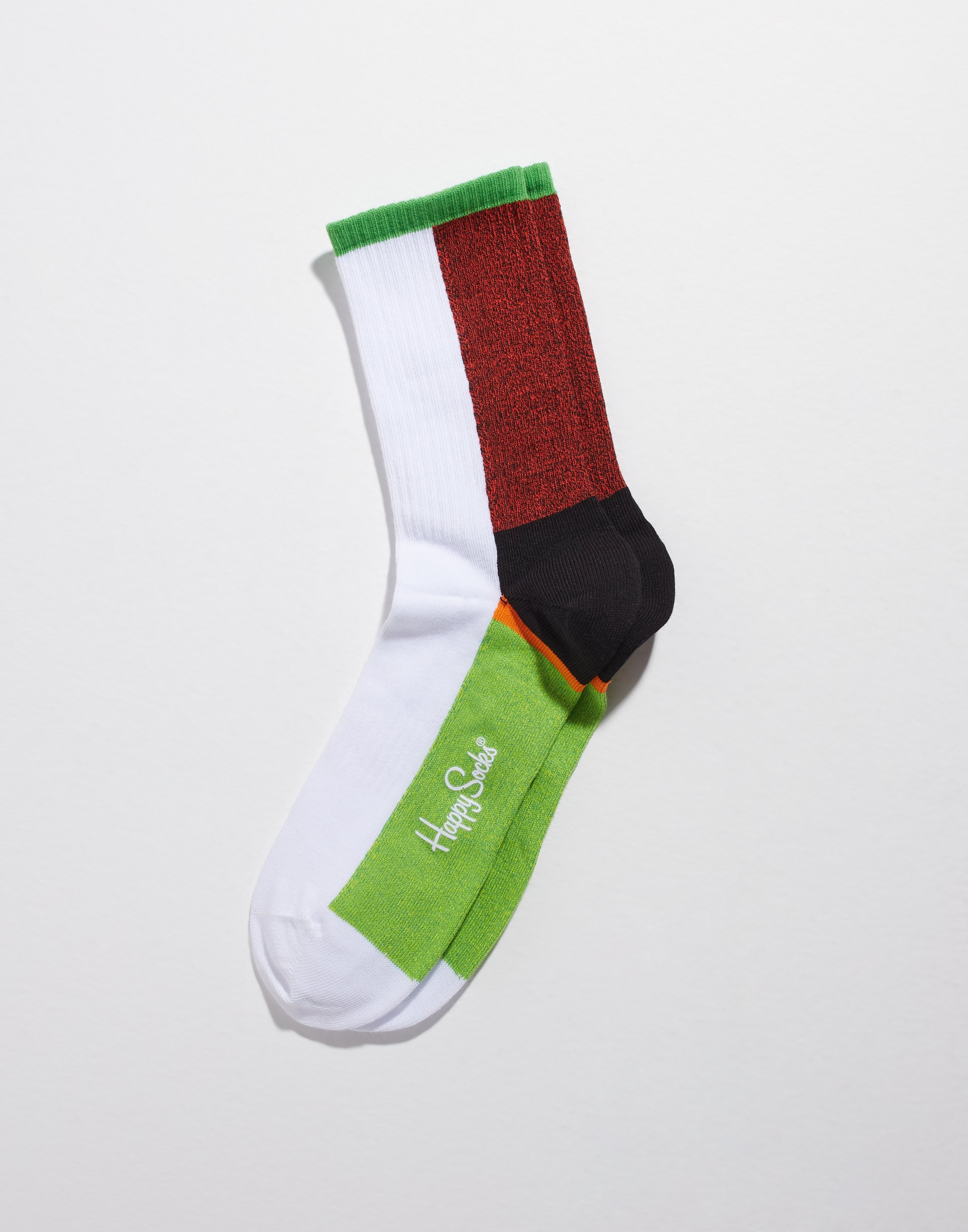 Happy Socks Blocked Fields 3/4 Crew Sock Strømper Multicolor
