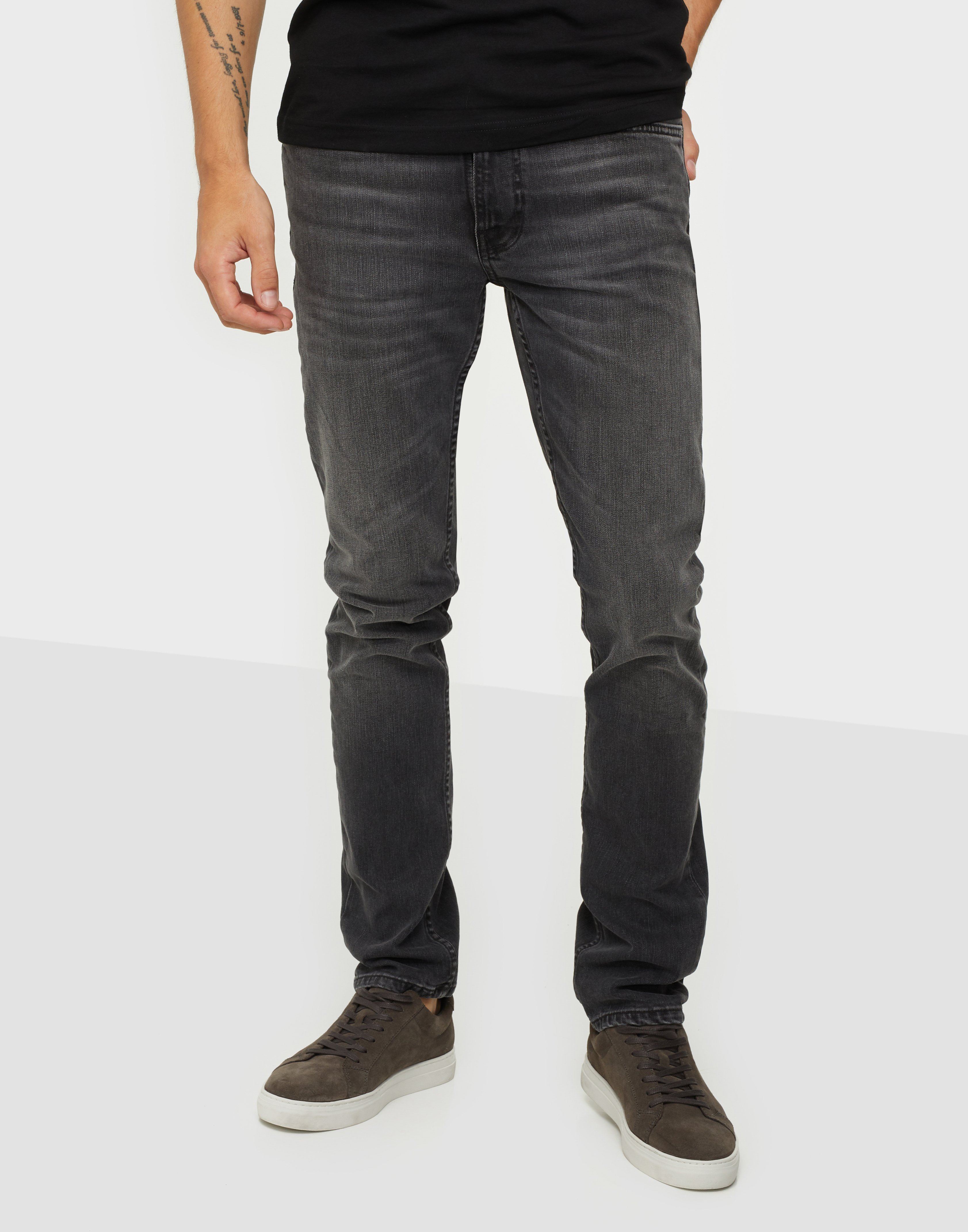 nudie lean dean mono grey