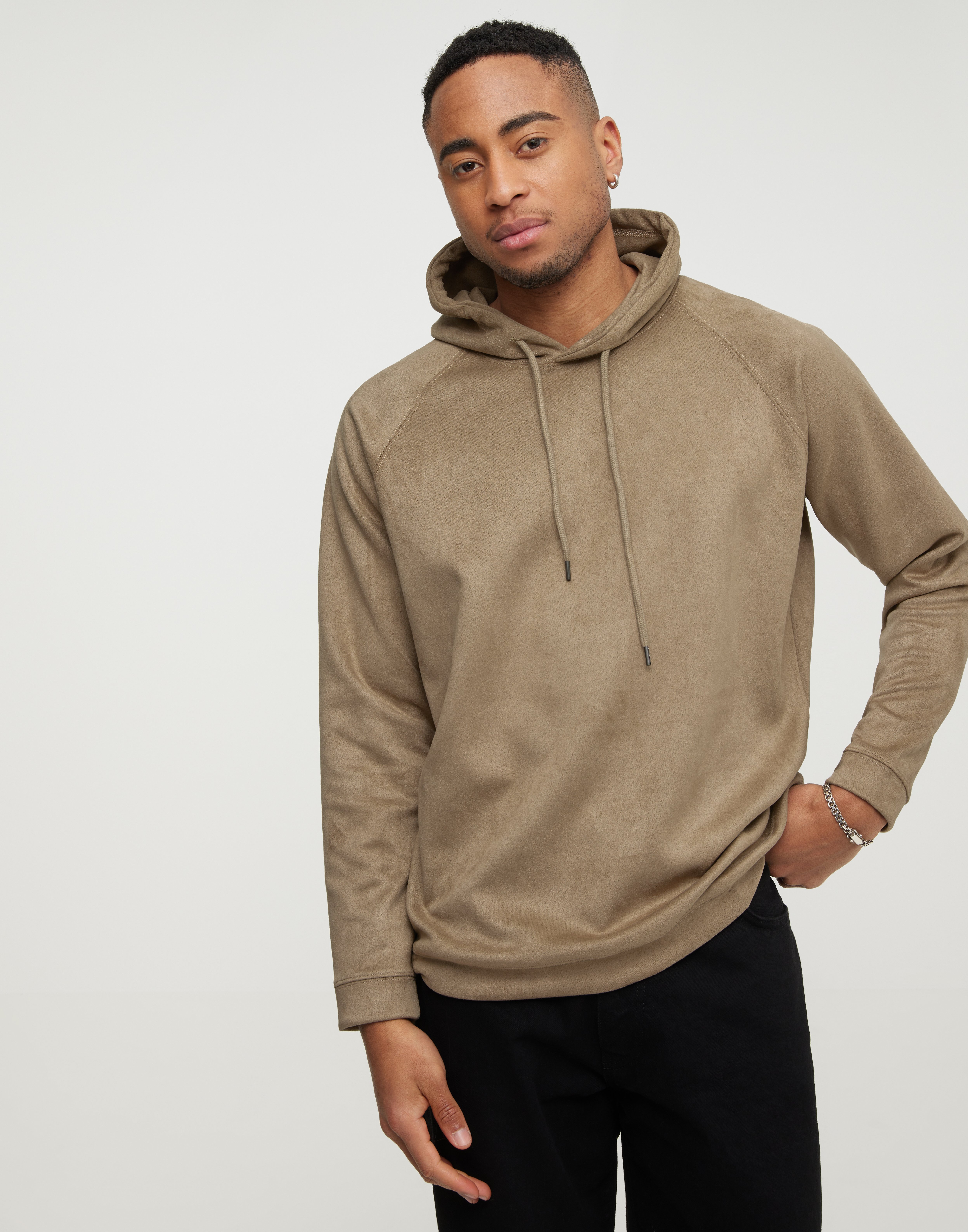 Human Scales Hans Vegan Suede Trøjer Light Grey