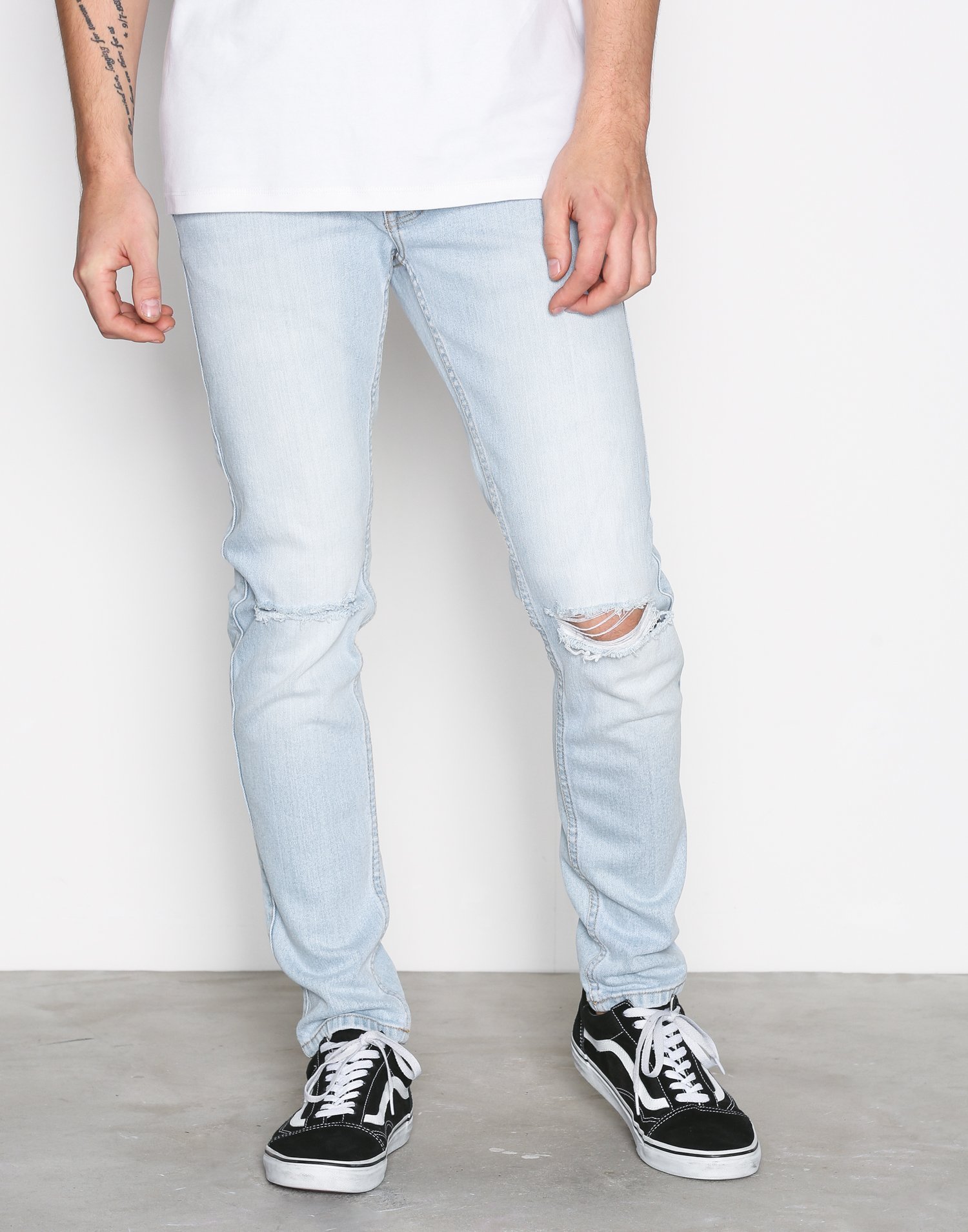 super light blue jeans