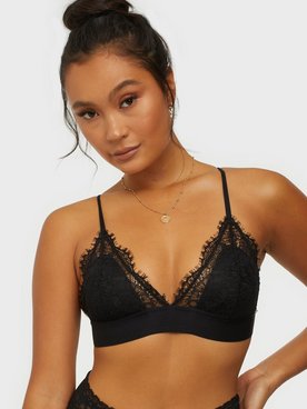 Lindex Ella M Triangle Bra Bandeau & Soft-Bra Svart