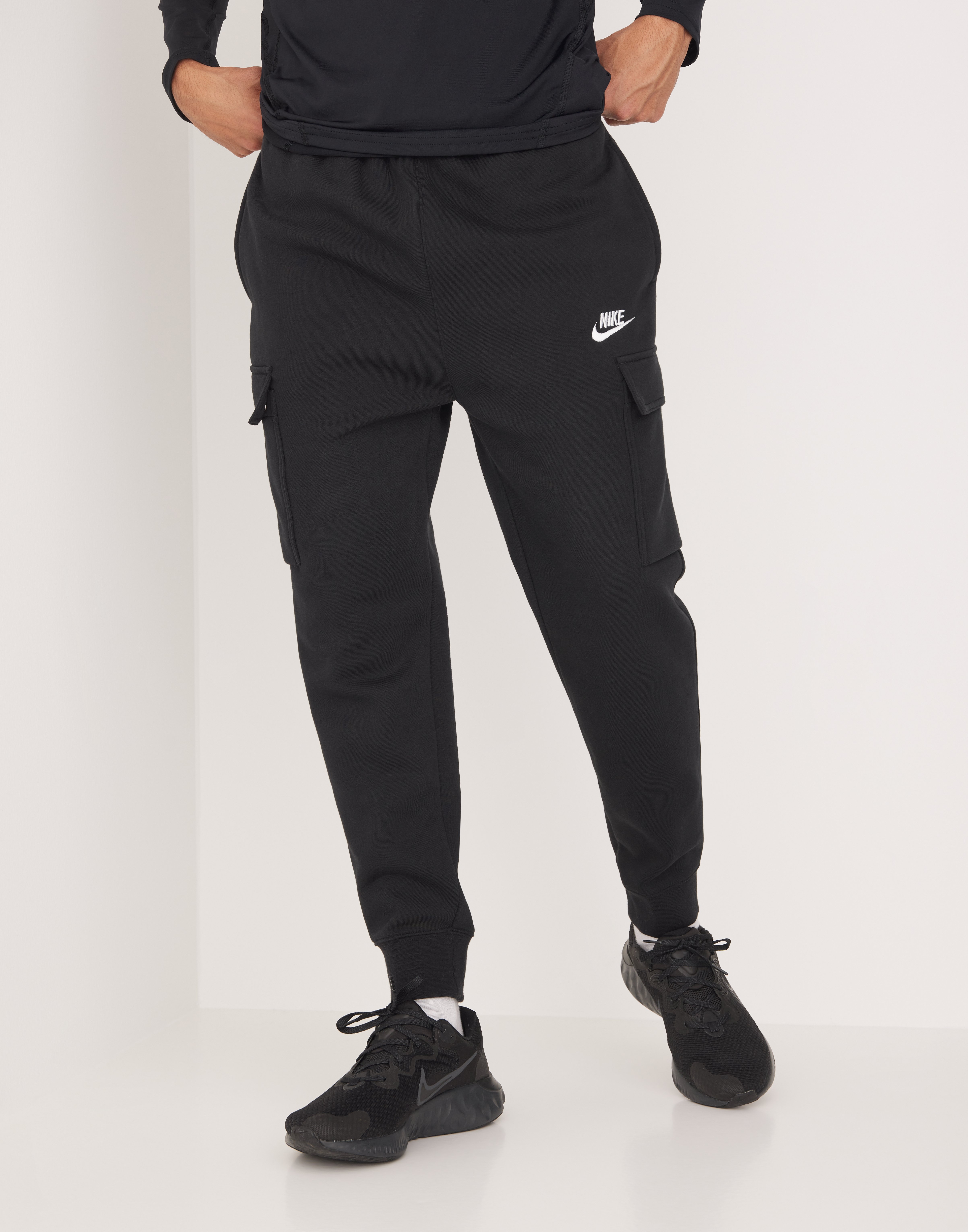 nike club pants black