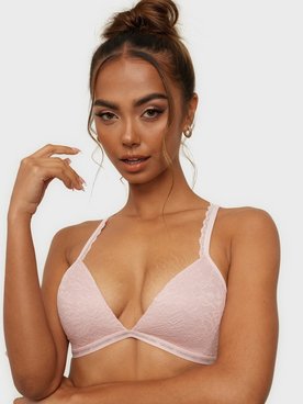 Calvin Klein Underwear Lightly Lined Triangle Bandeau & Soft-Bra Pink