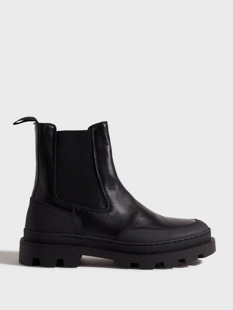 Les Deux Tanner Leather Chealsea Boot Chelsea boots Black