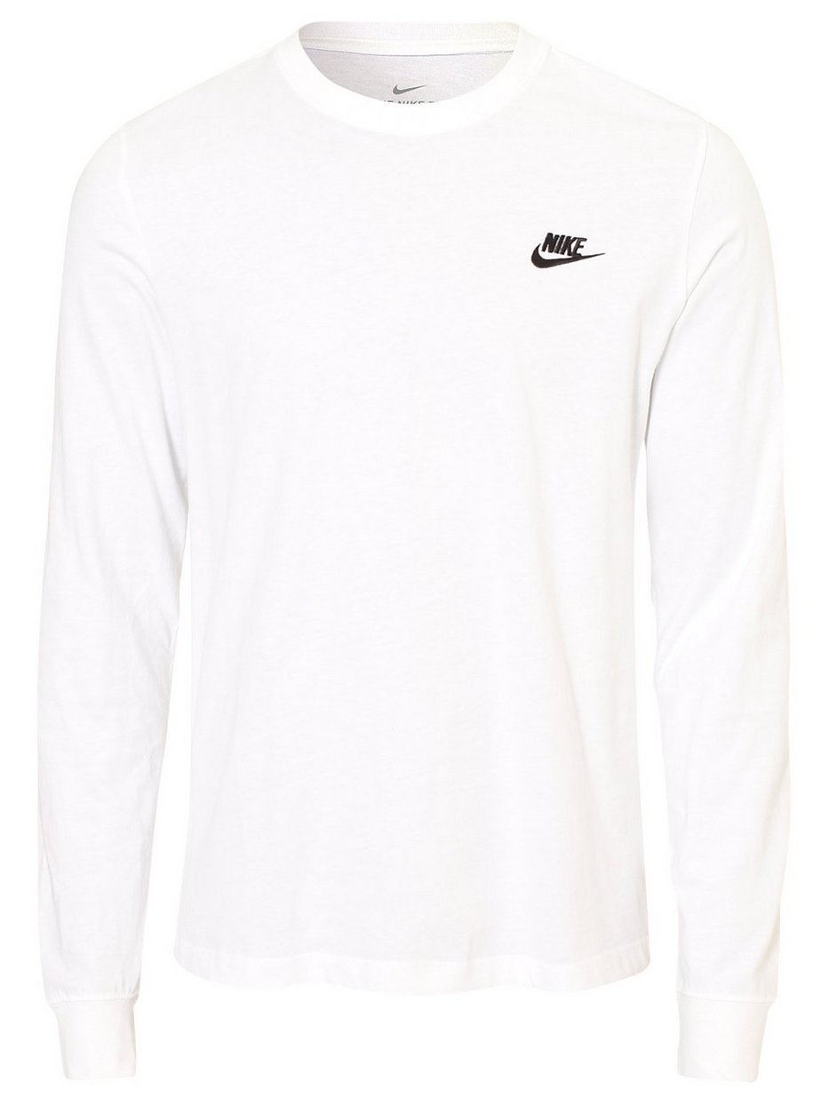 Shop Nike Sportswear M NSW CLUB TEE - LS - White - NLYMAN.COM