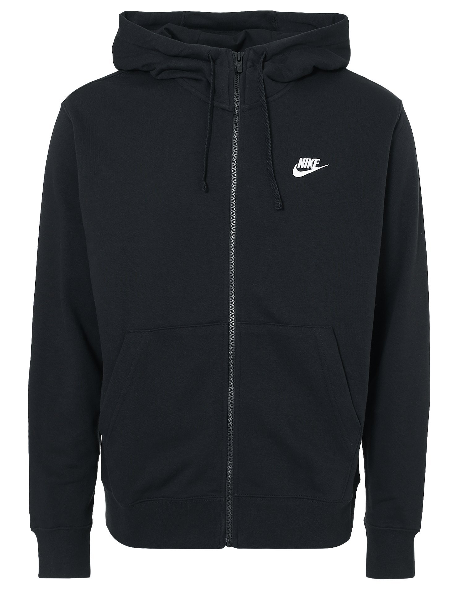 M NSW CLUB HOODIE FZ FT - Black - NLYMAN.COM