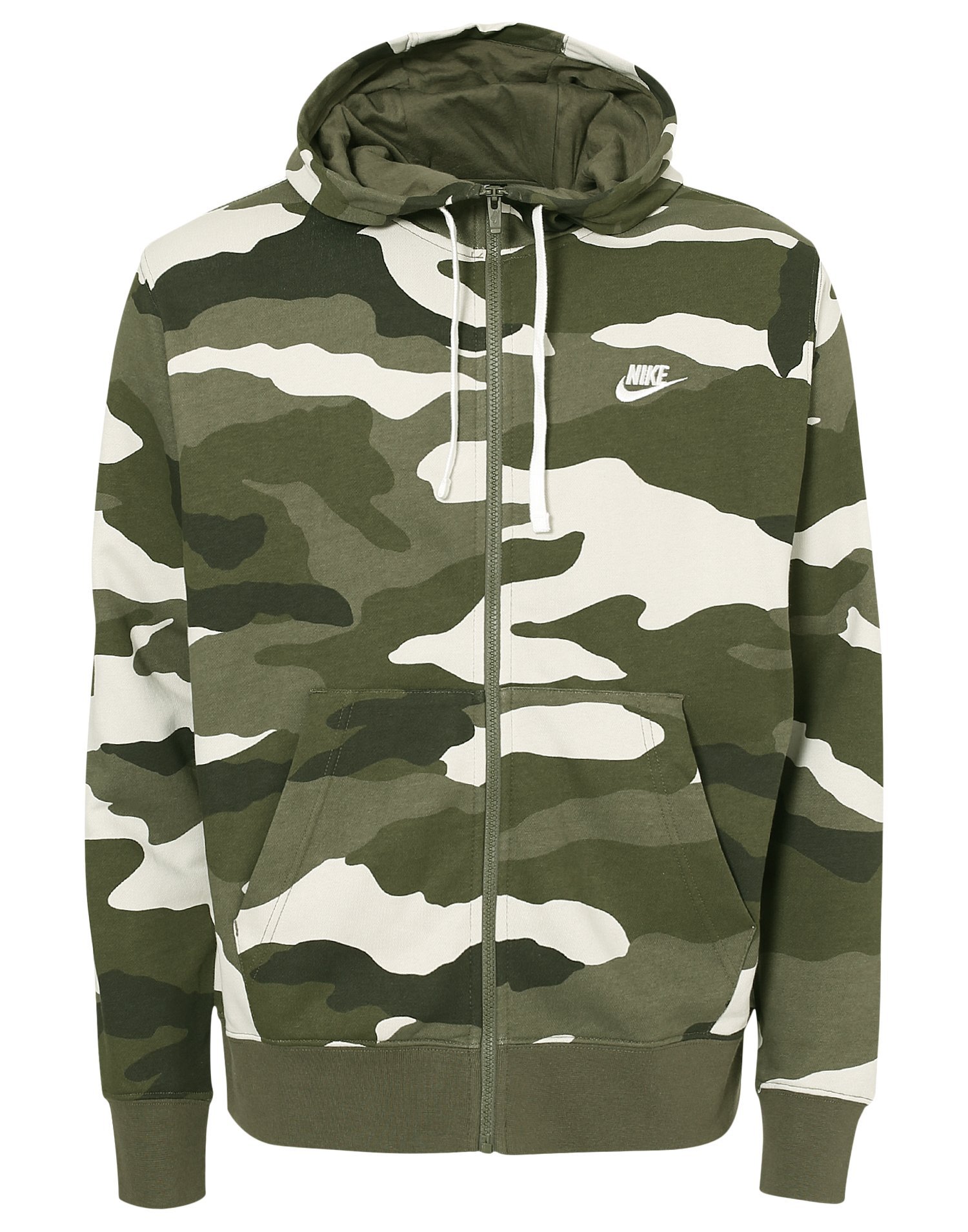 nike m nsw club camo hoodie fz ft