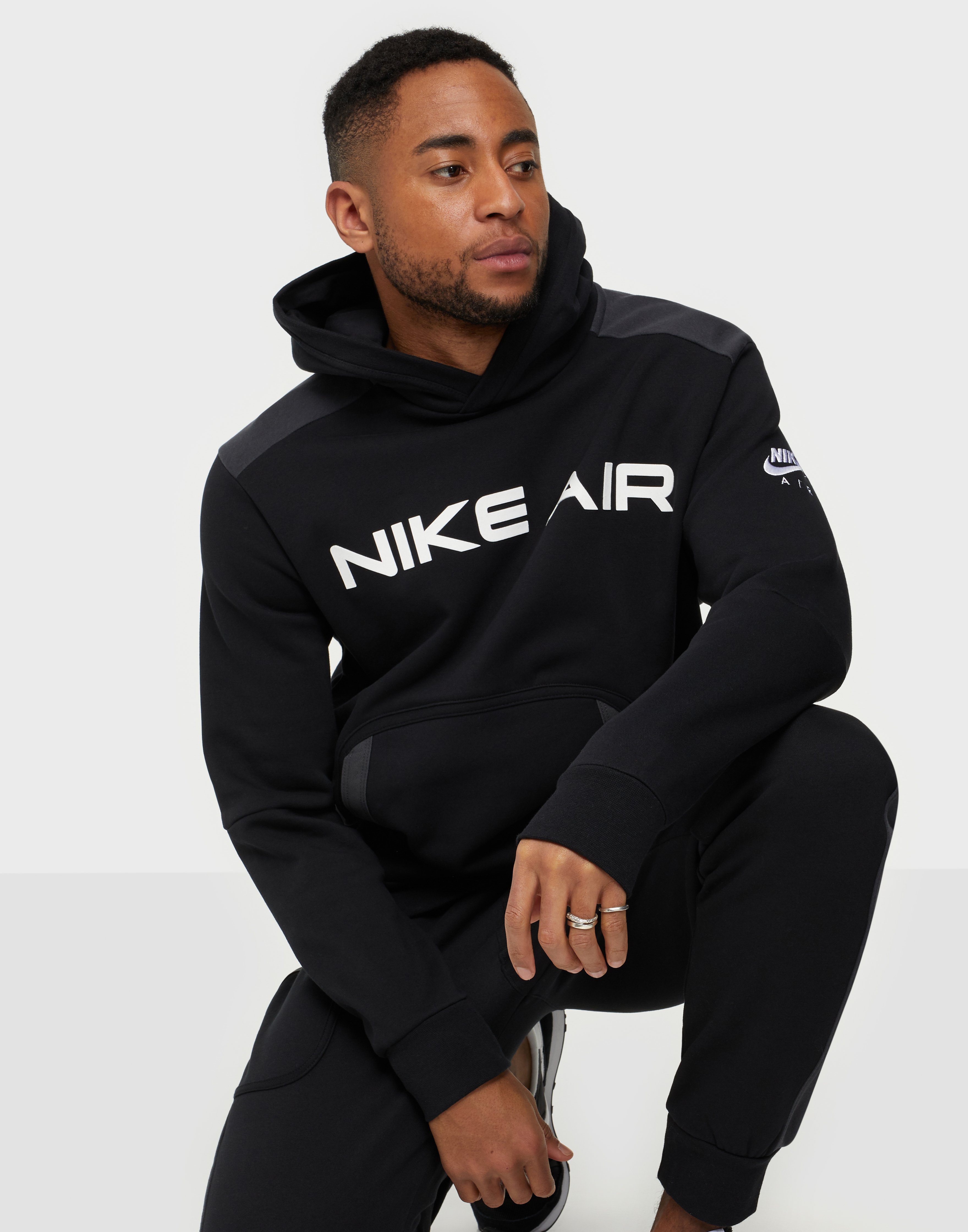 M Nsw Nike Air Po Flc Hoodie Black Nlyman Com