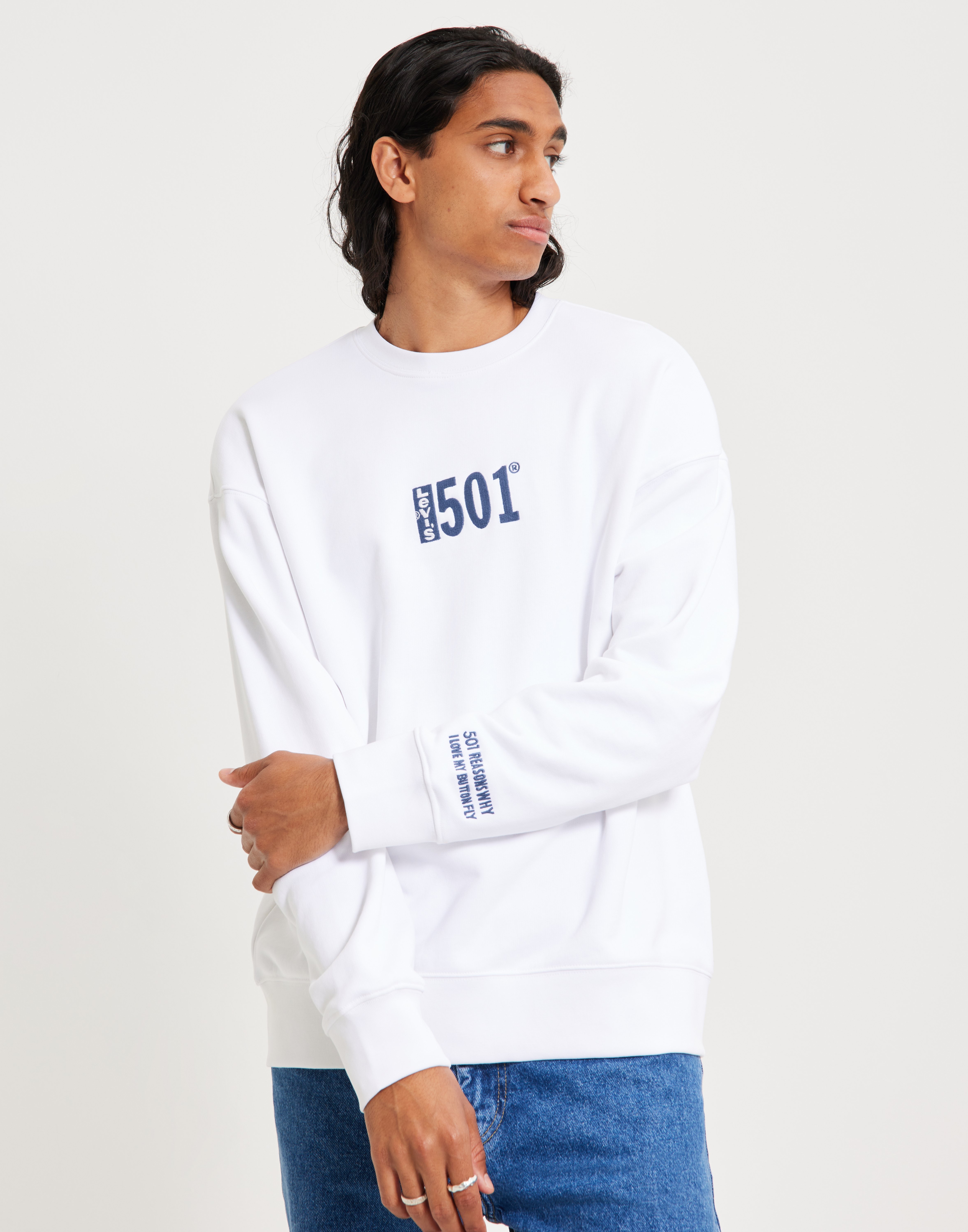 Levi's Relaxd Graphic Crew 501 Crew W Trøjer Neutral