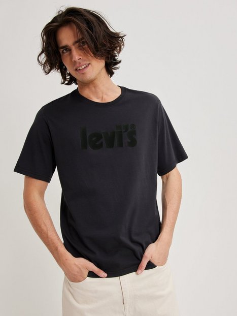 Levi's Ss Relaxed Fit Tee Poster Cavi T-shirts & undertrøjer Black