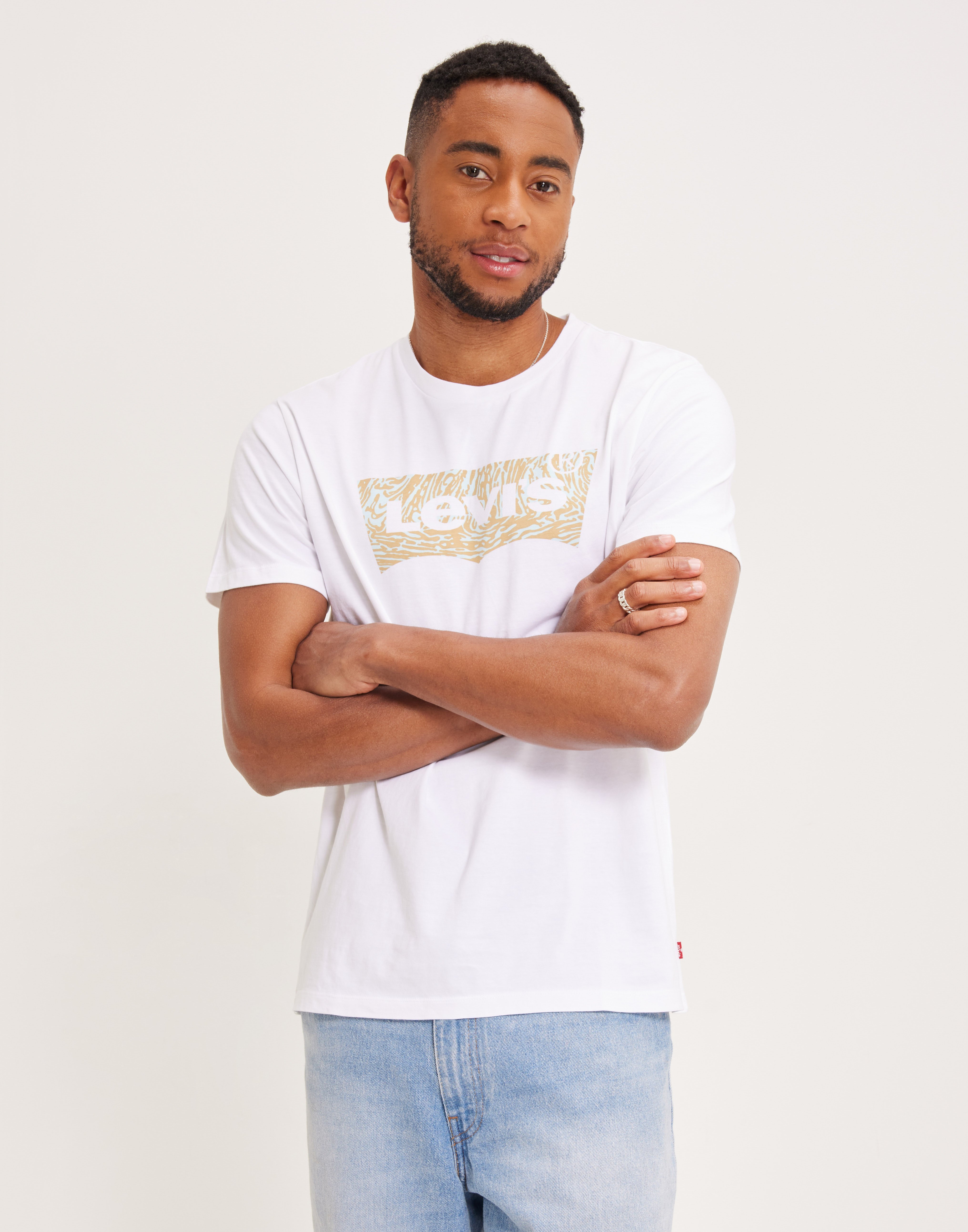 Levi's Graphic Crewneck Tee Bw T-shirts & undertrøjer Neutral
