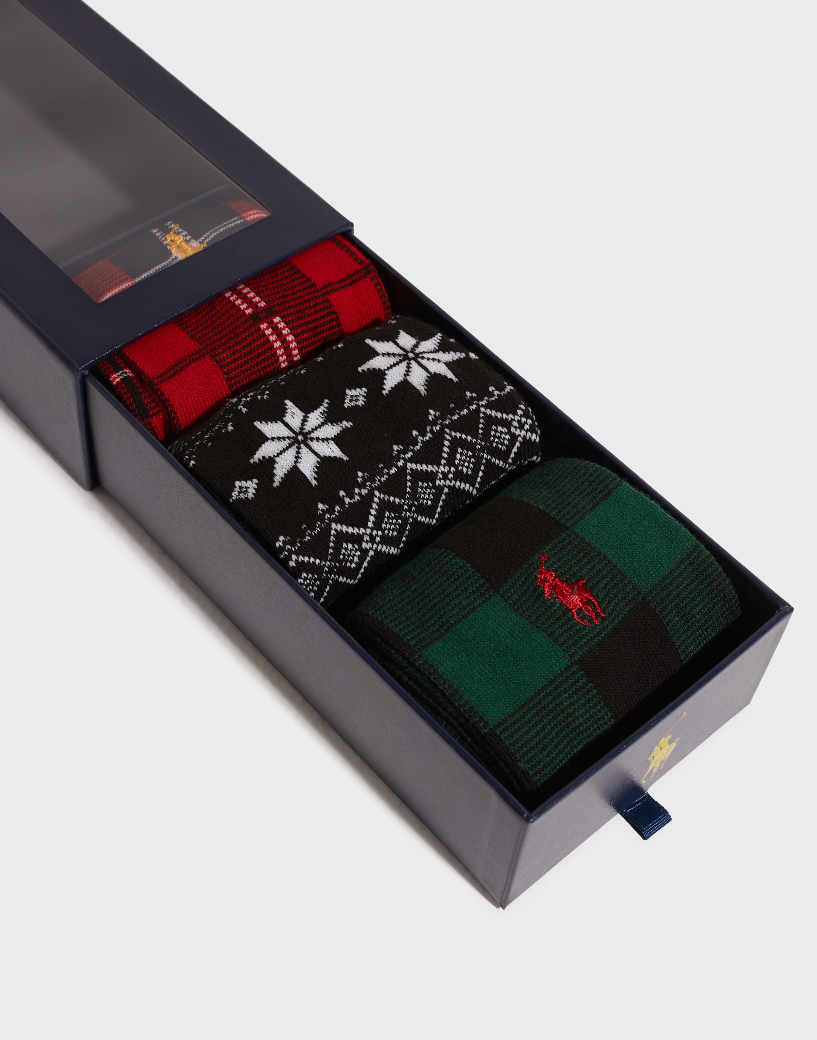 Polo Ralph Lauren Holiday Gb 4-Crew Sock-Gift Box Strømper Multicolor