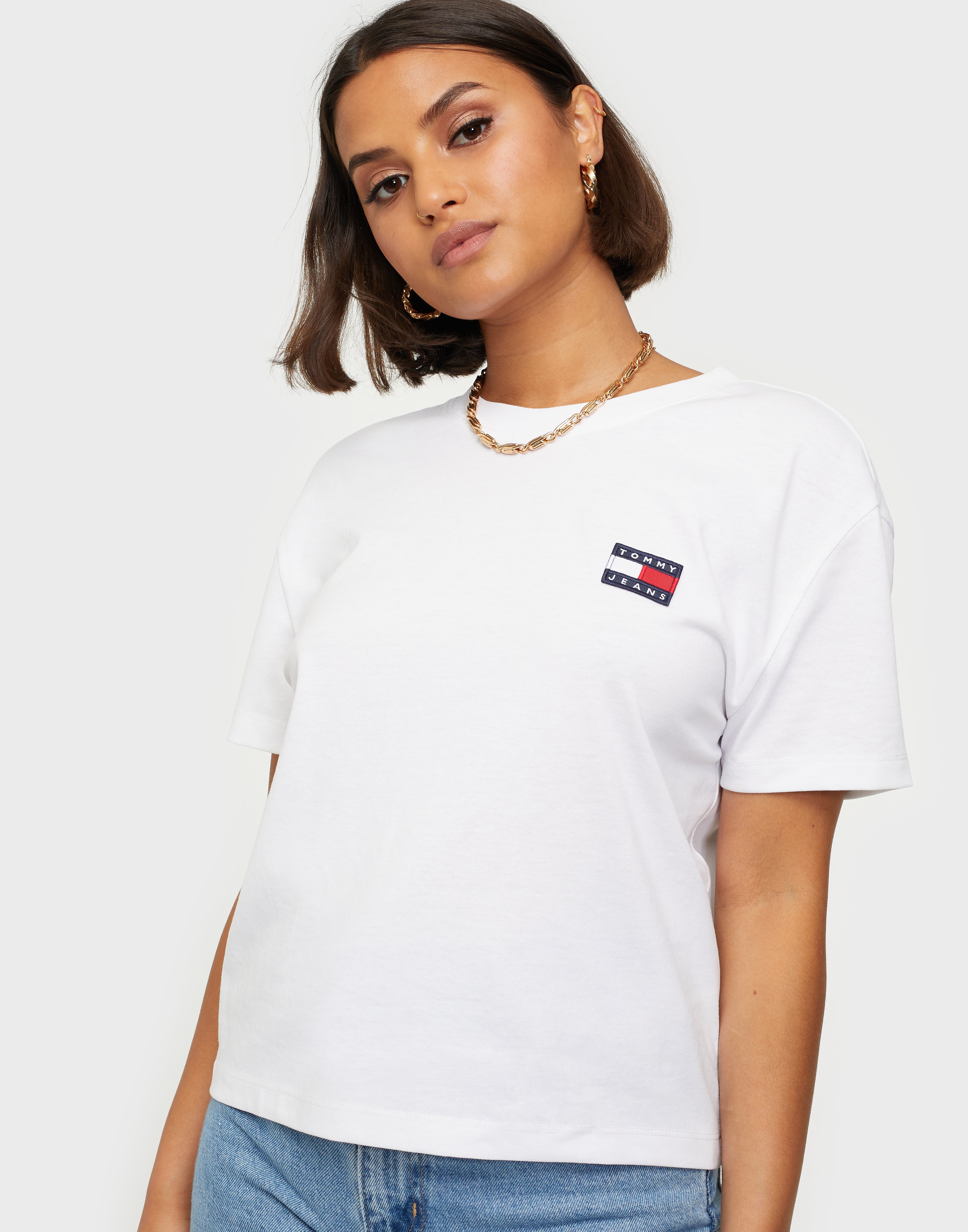 Shop Tommy Jeans TJW TOMMY BADGE TEE 