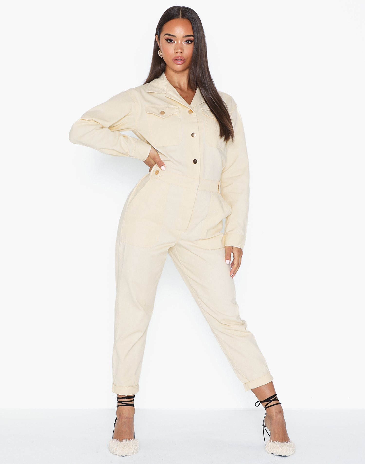 khaki boiler suit river island