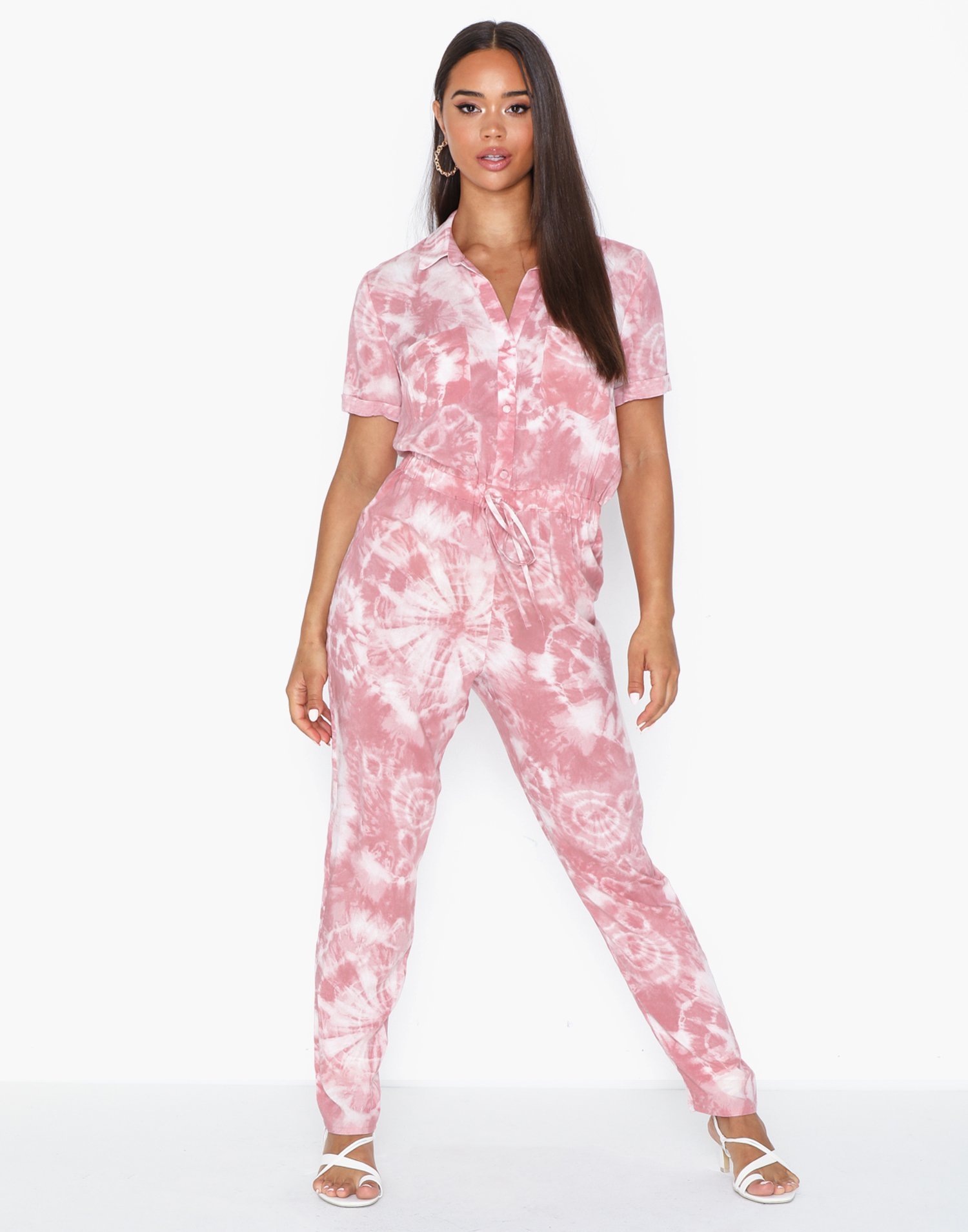 river island pink boiler suit