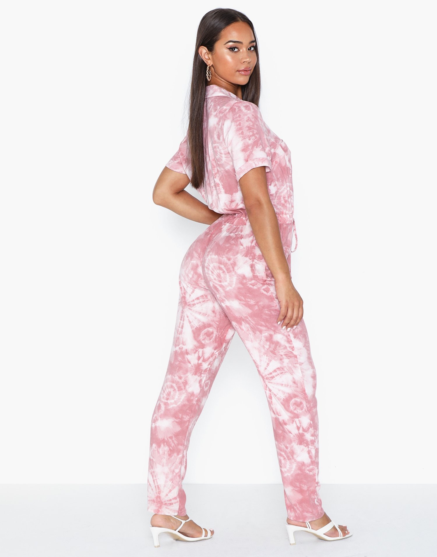 river island pink boiler suit