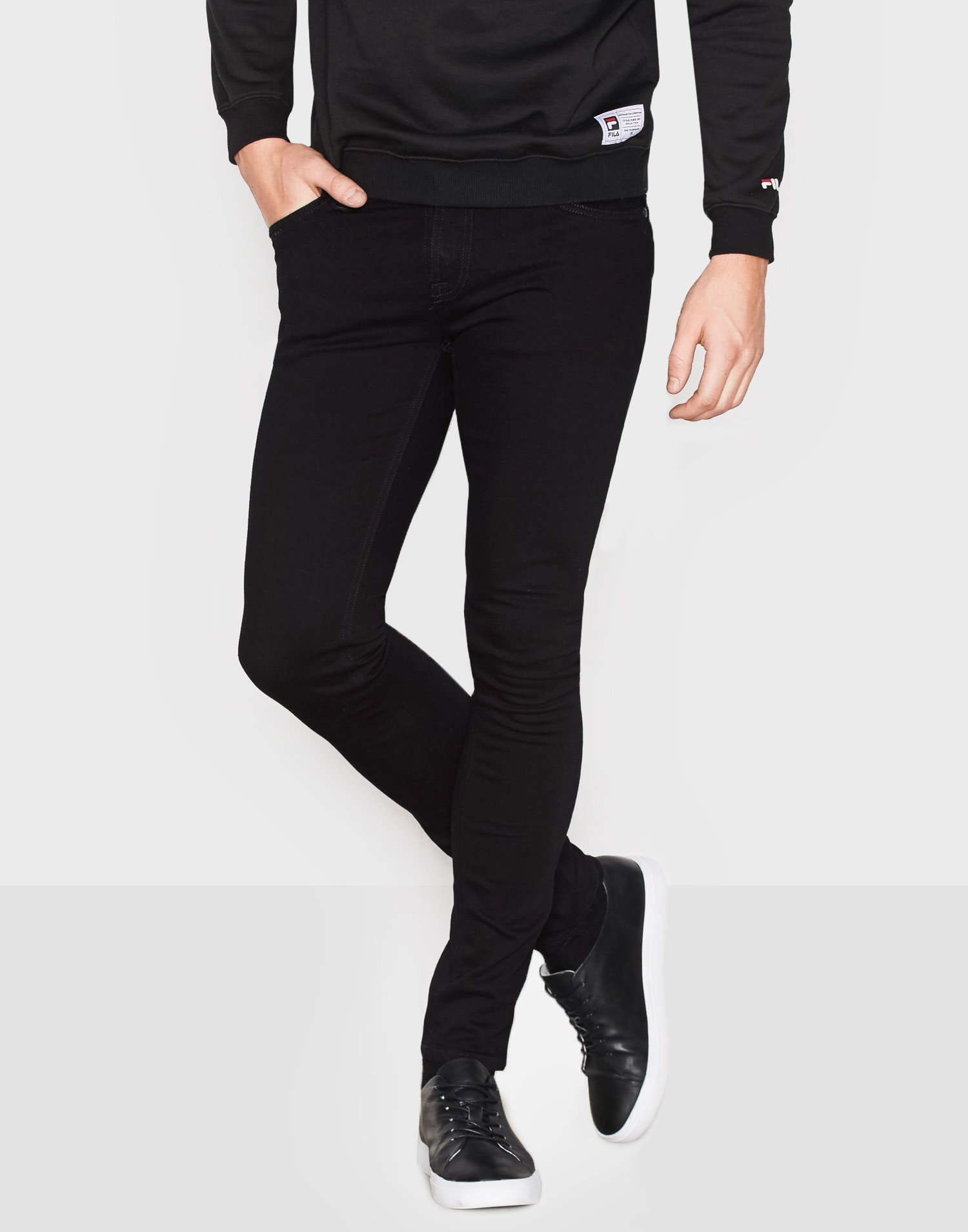 nudie black skinny jeans