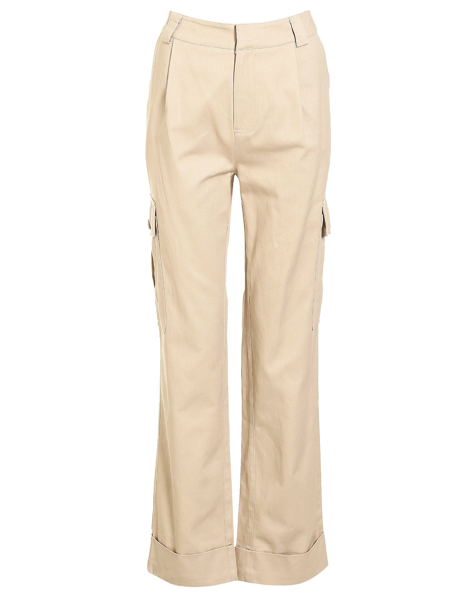 beige baggy cargo pants