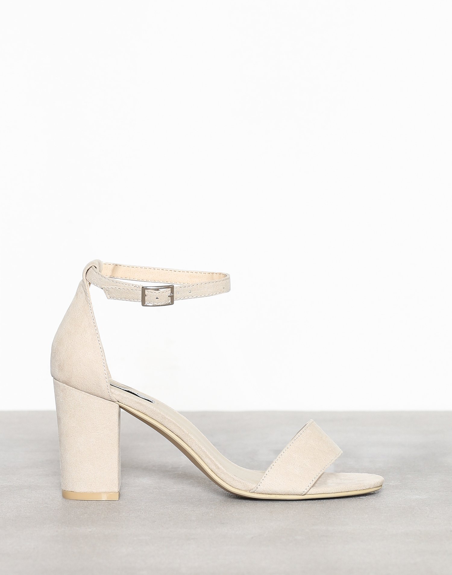 mid block heel sandals white