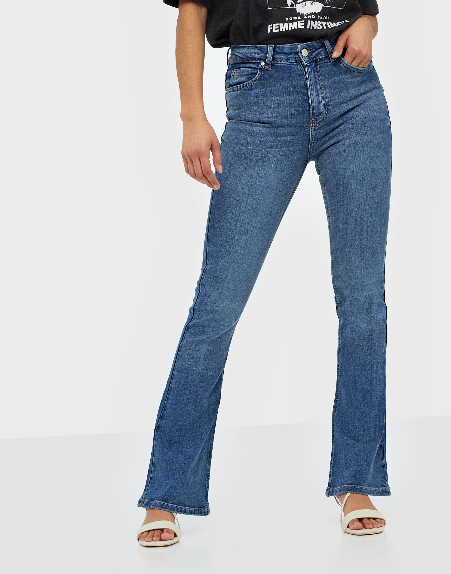 gina tricot natasha bootcut jeans