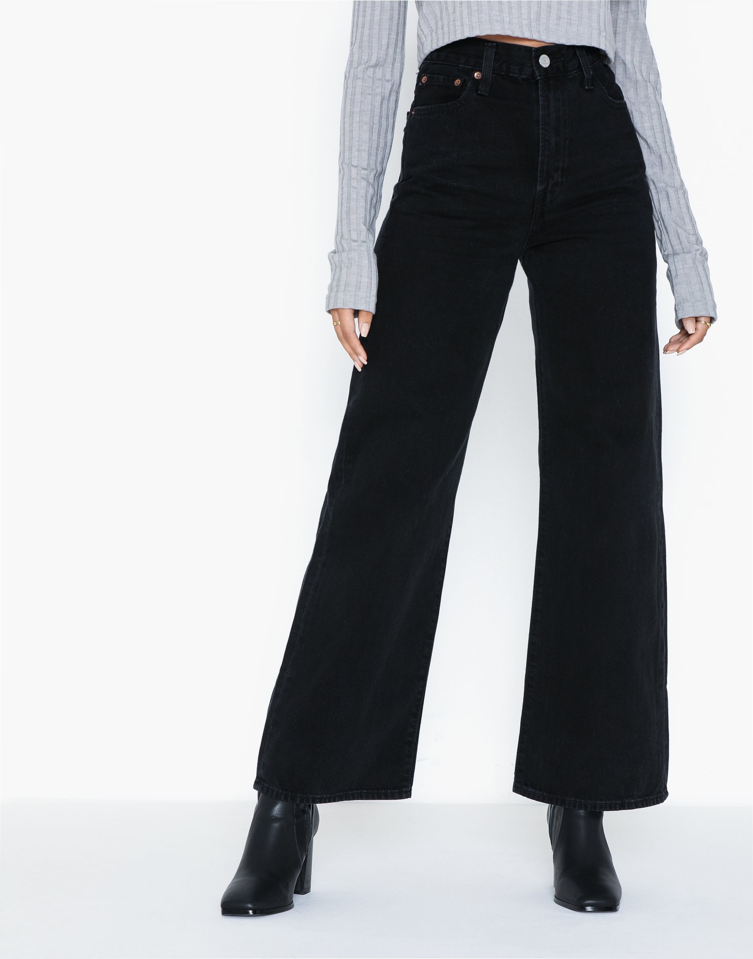 ribcage wide leg jeans