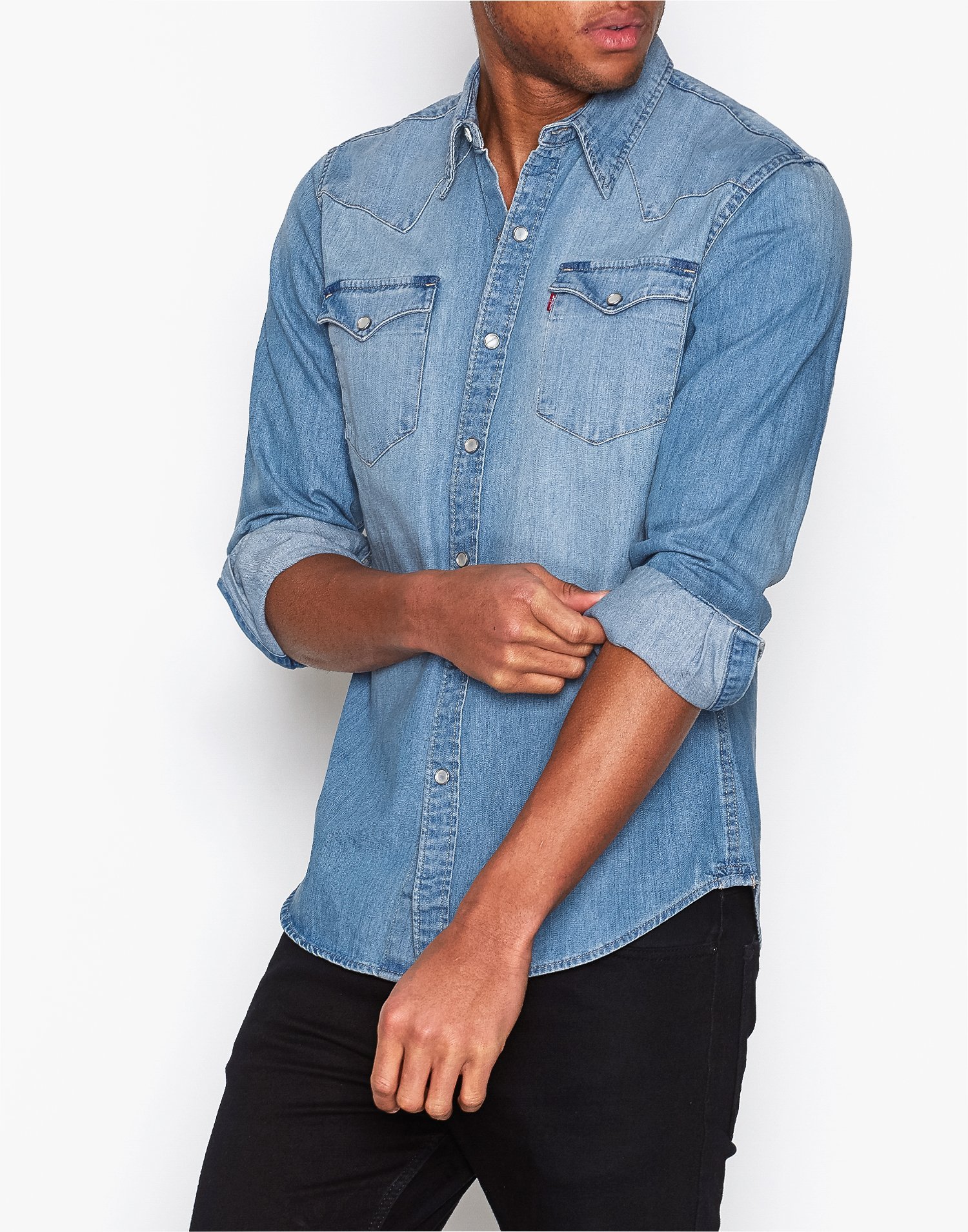 levis barstow western denim shirt