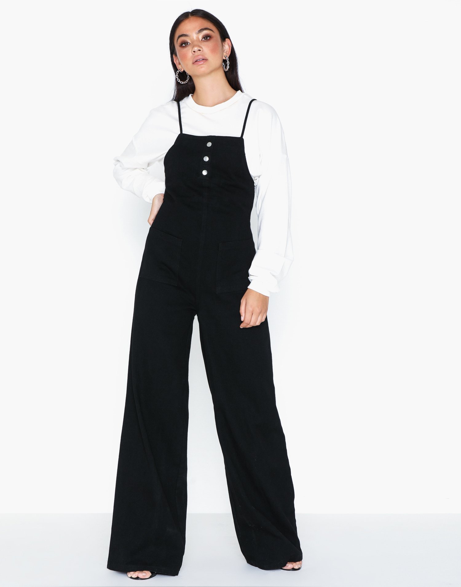 denim jumpsuit missguided