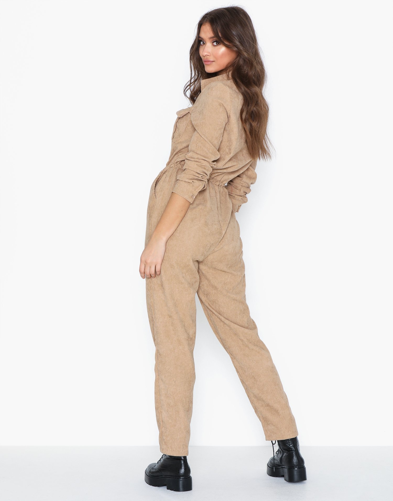 missguided cord jumpsuit
