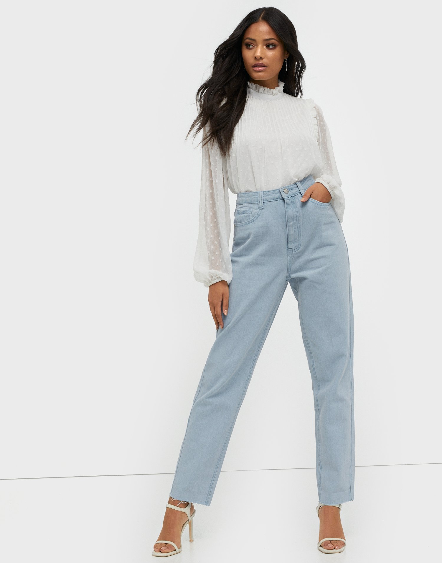 missguided riot high rise mom jeans