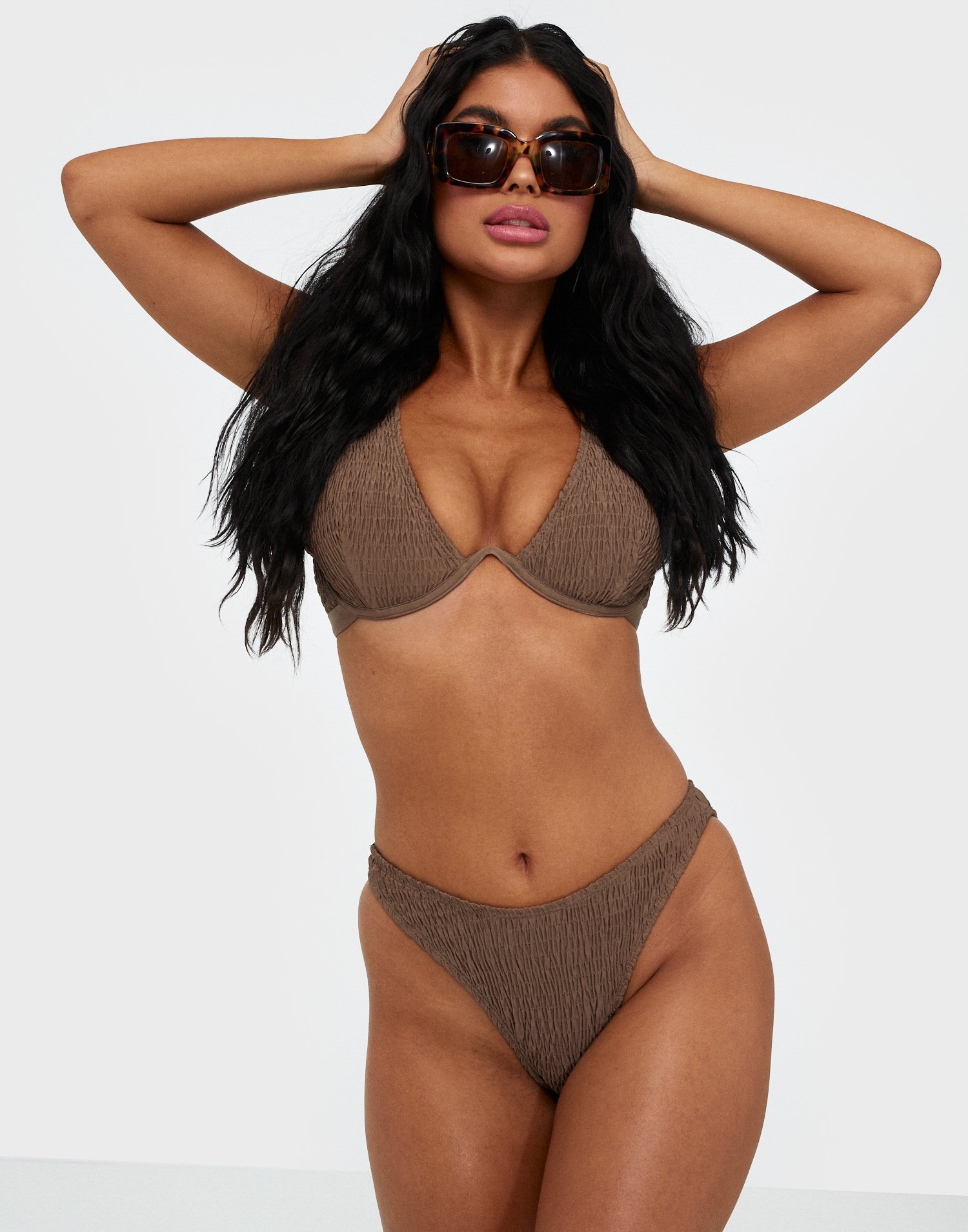 missguided crinkle bikini