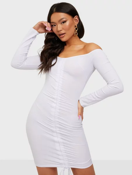 nelly.com | Ribbed Ruched Front Mini