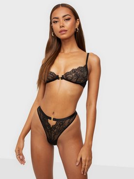 Missguided Lavish Soft Bra & Brazilian Brief Bandeau & Soft-Bra