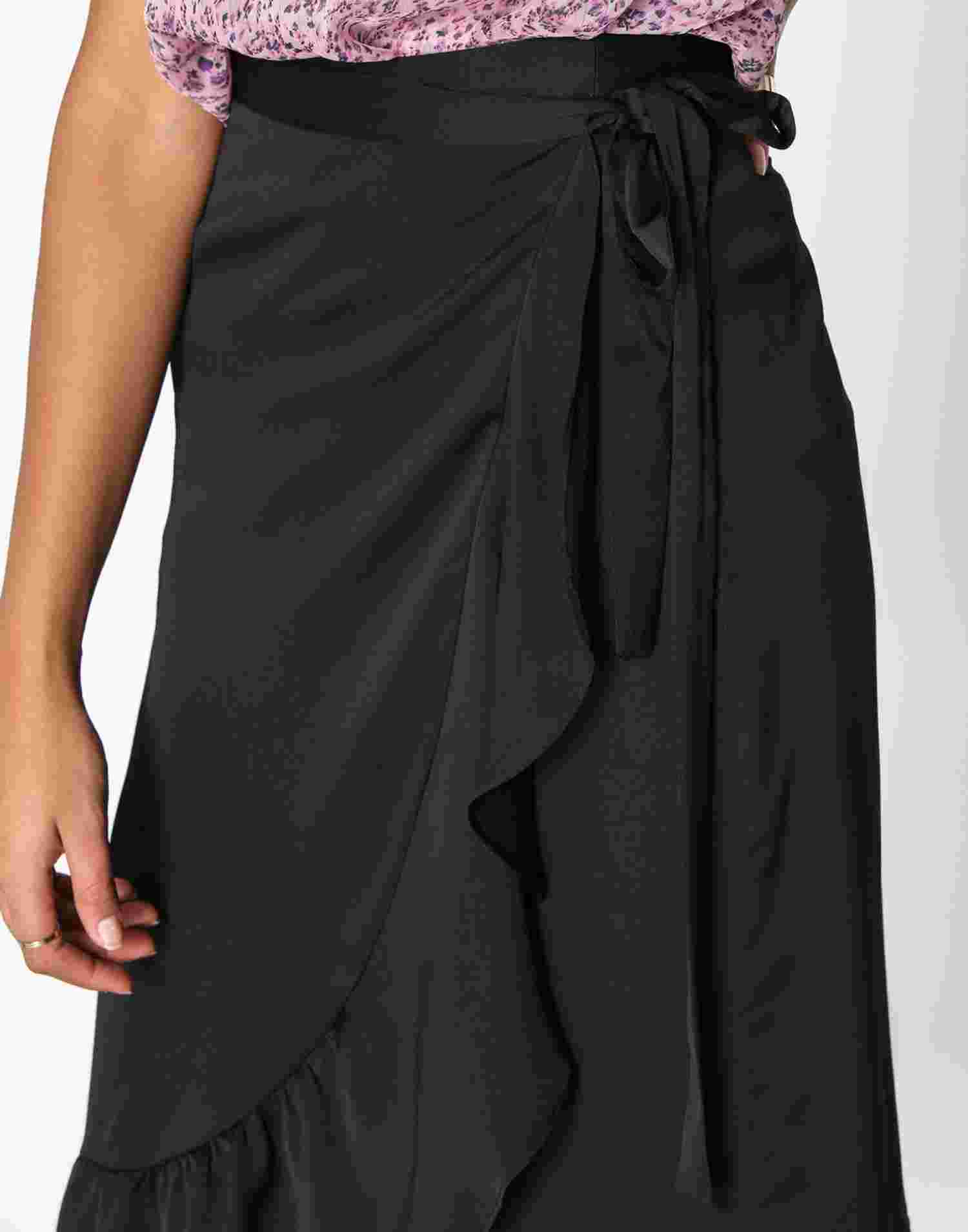 Incident, dogodek vzorec neo noir mika solid skirt lyseblå