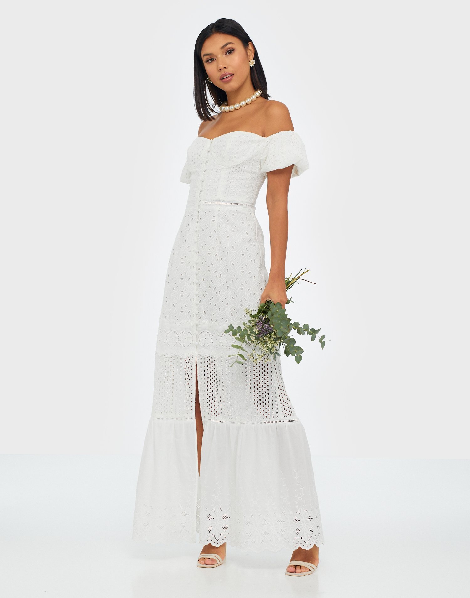 True decadence off shoulder embroidered dress sales