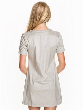 T - Shirt Tie Dress - Grey - Nelly.com