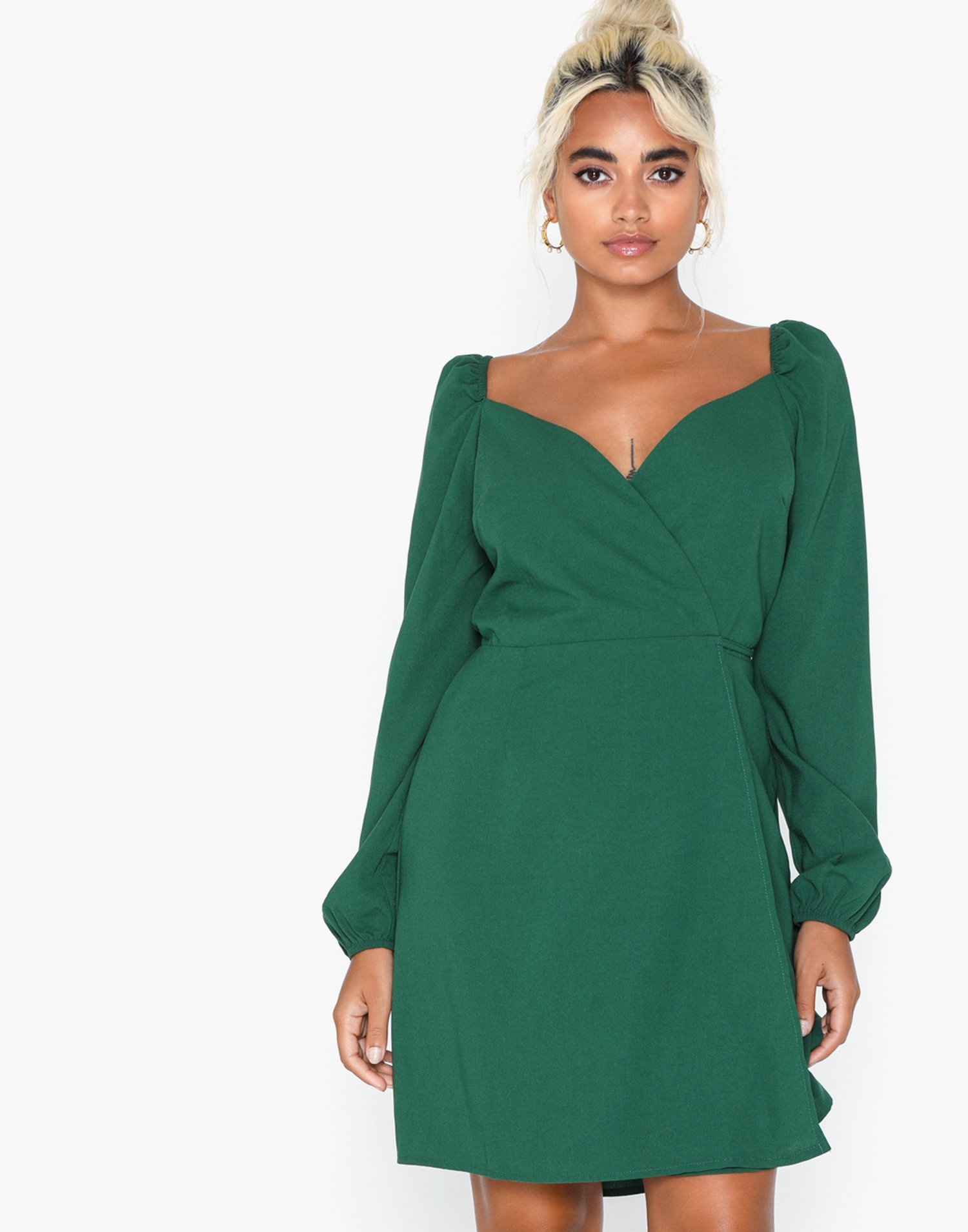 long crossover dress